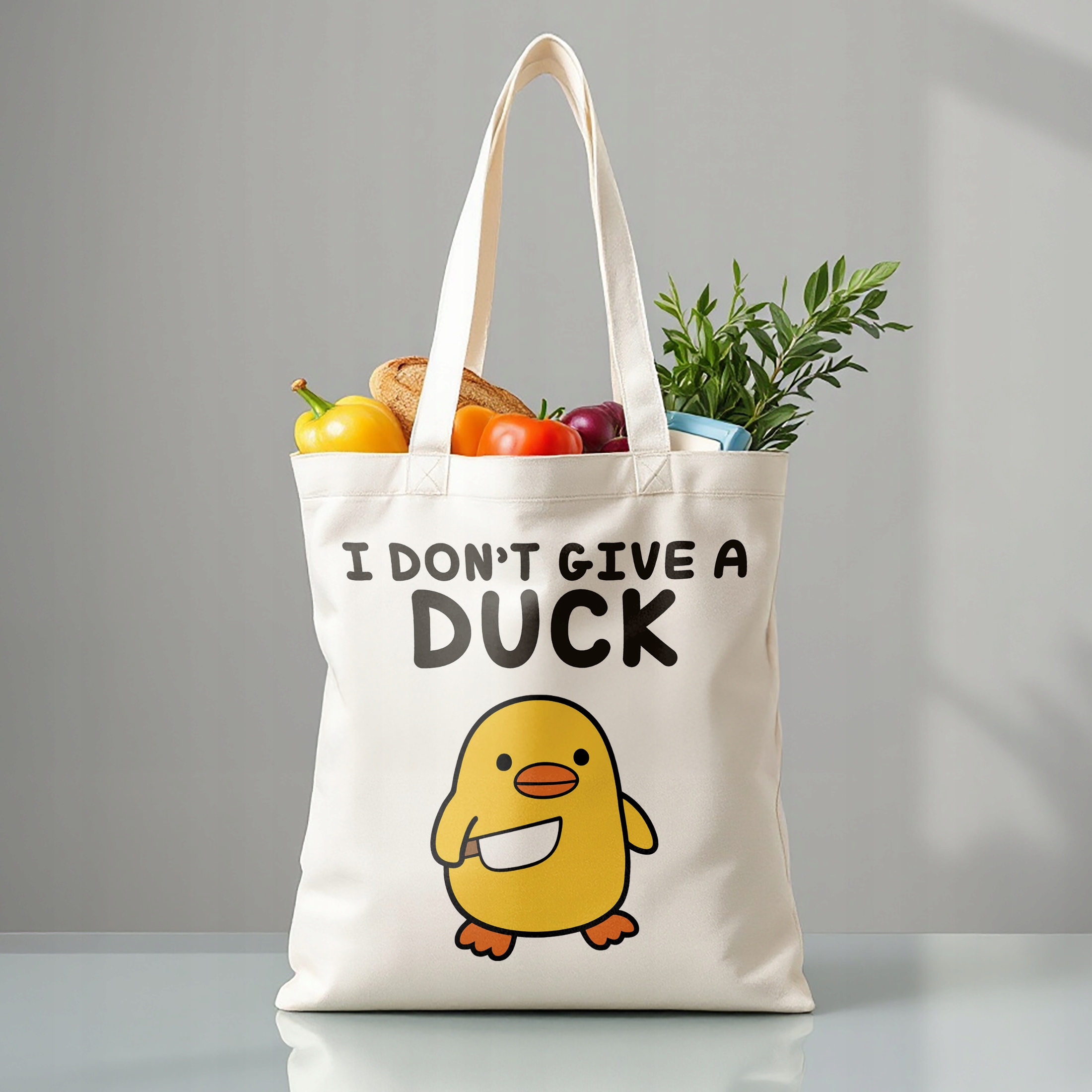 Torba bawełniana premium I Don’t Give A Duck Zabawny Prezent