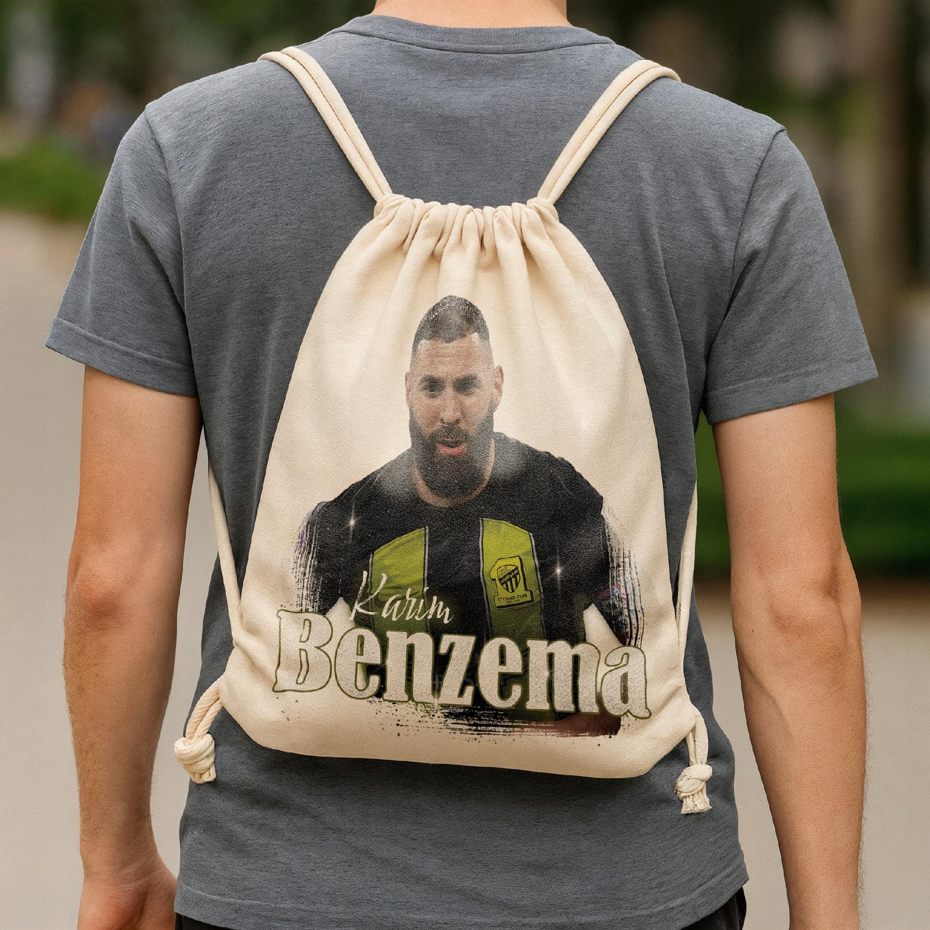 Plecak bawełniany Karim Benzema dla kibiców Al-Ittihad