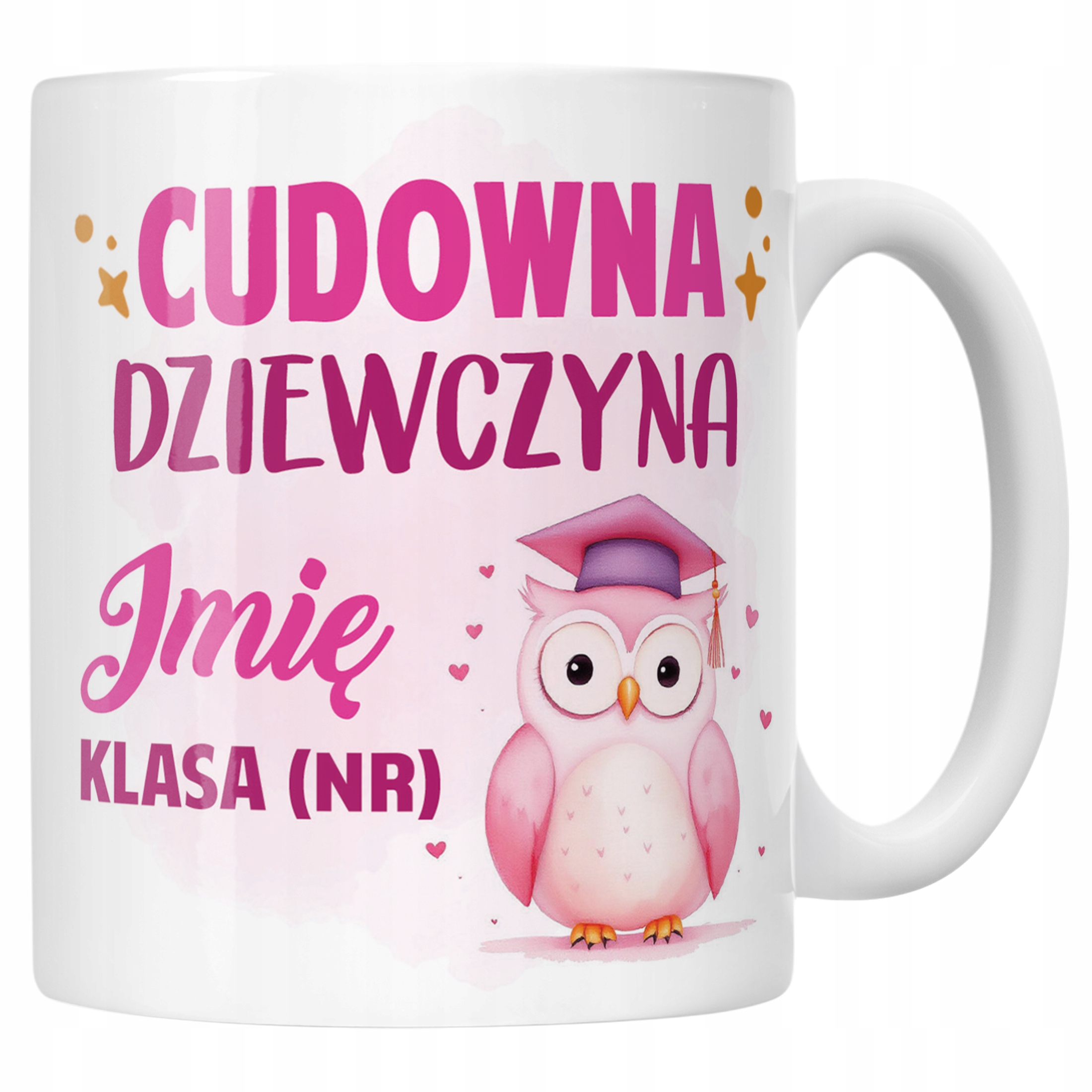 Kubek Ceramiczny Z Imieniem Klasa Dzień Kobiet Dla Dziewczynki Prezent