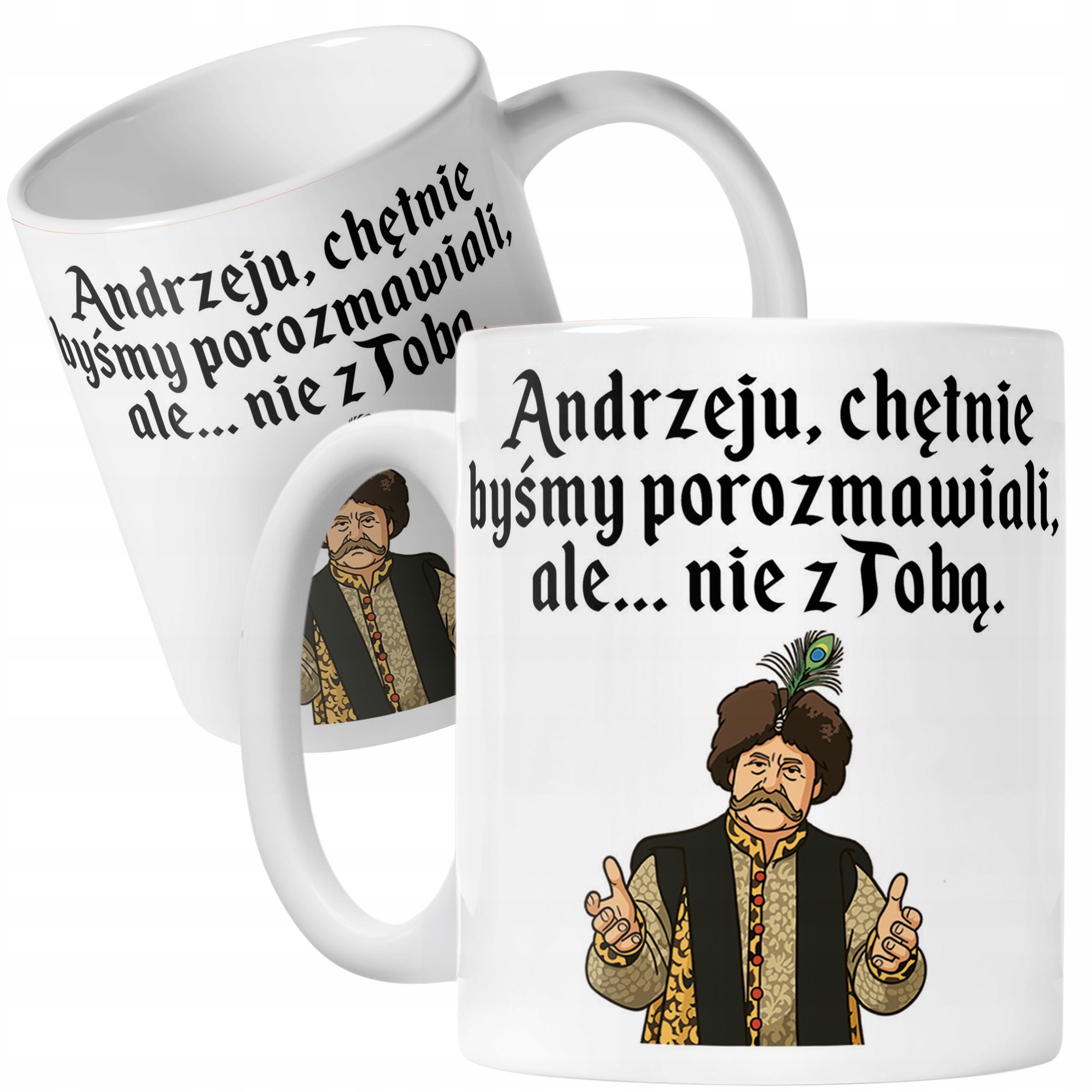 Kubek ceramiczny 1670 Andrzeju Chętnie Byśmy Porozmawiali Jan Paweł