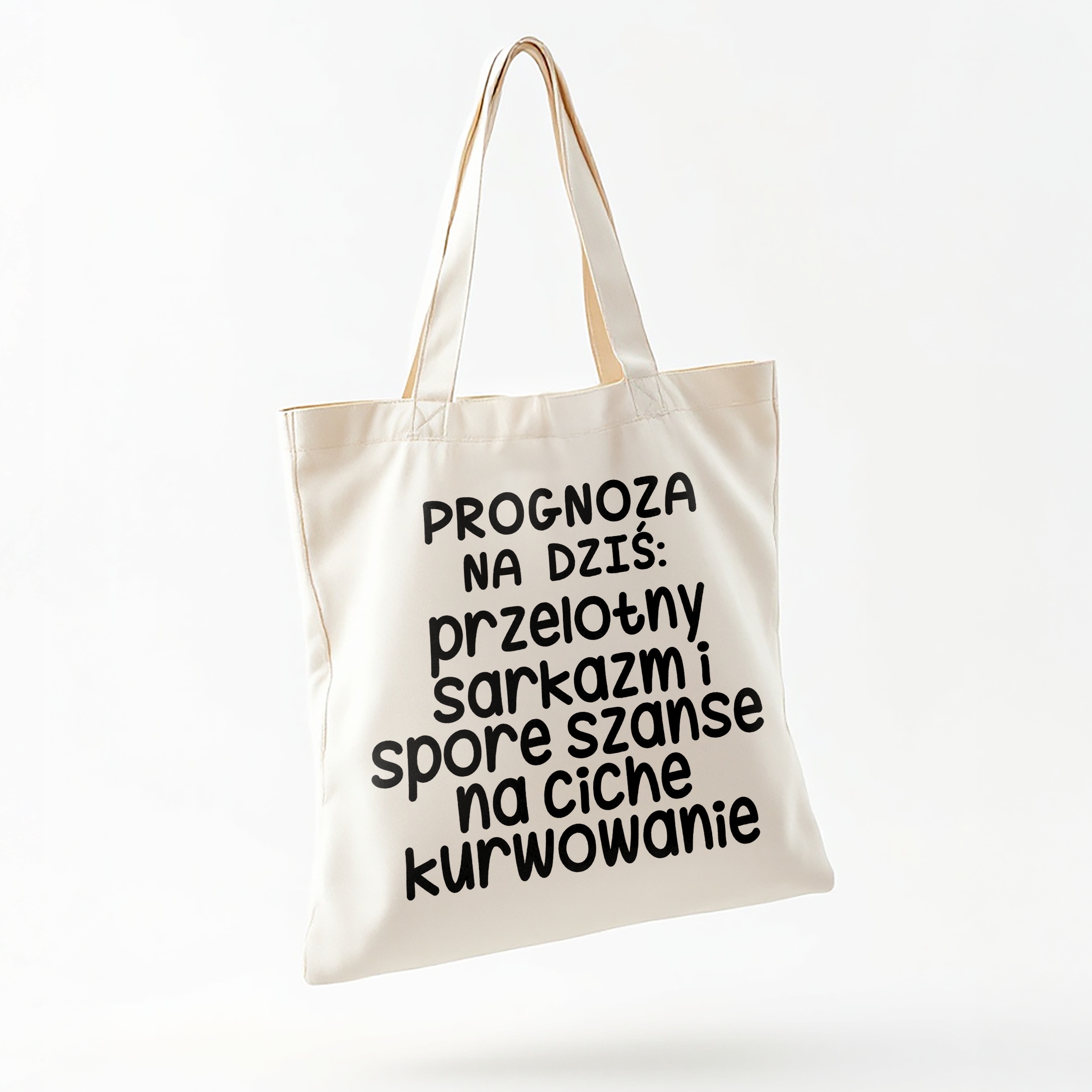 Torba bawełniana na zakupy Progonoza Pogody Na Dziś Zabawny Prezent
