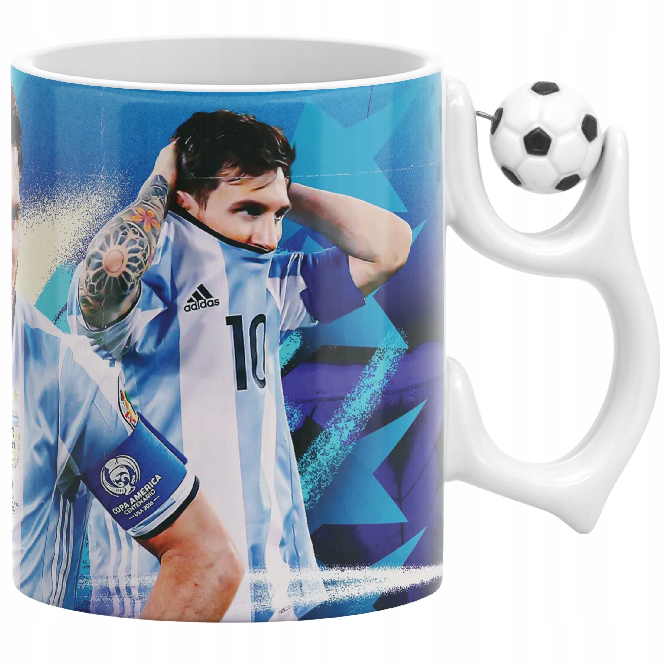 Kubek piłkarski Lionel Messi dla fanów Argentyna dla kibica
