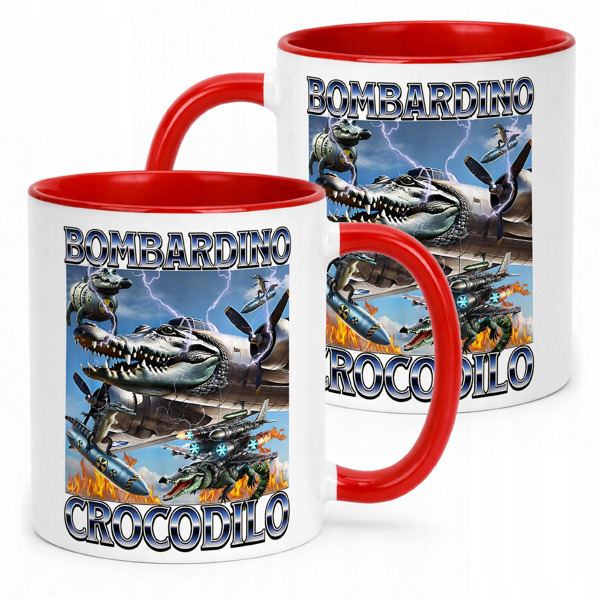 Kubek ceramiczny Bombardino Crocodilo viral tiktok brainrot