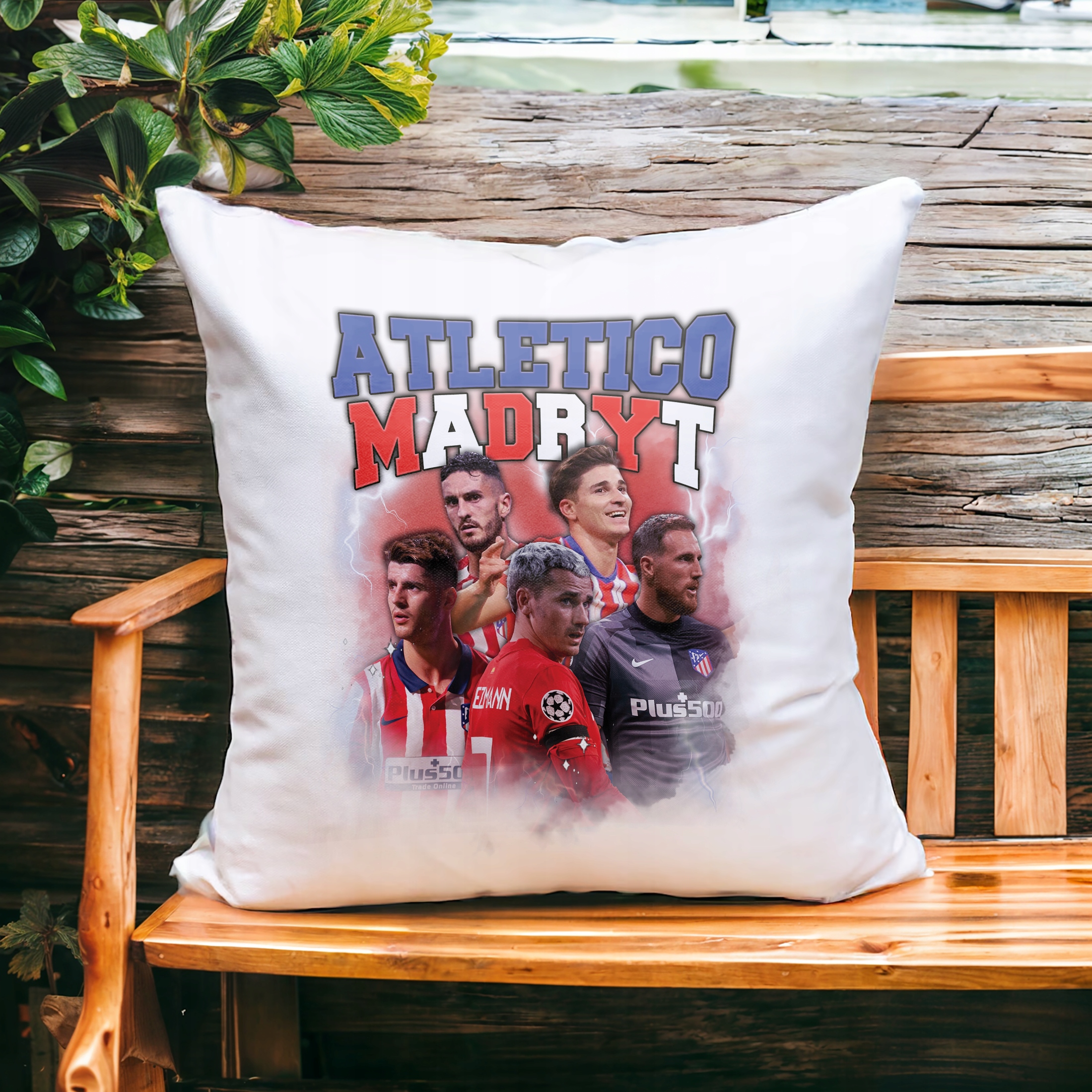 Poduszka 38x38cm Atlético Madryt Griezmann Morata Koke Oblak