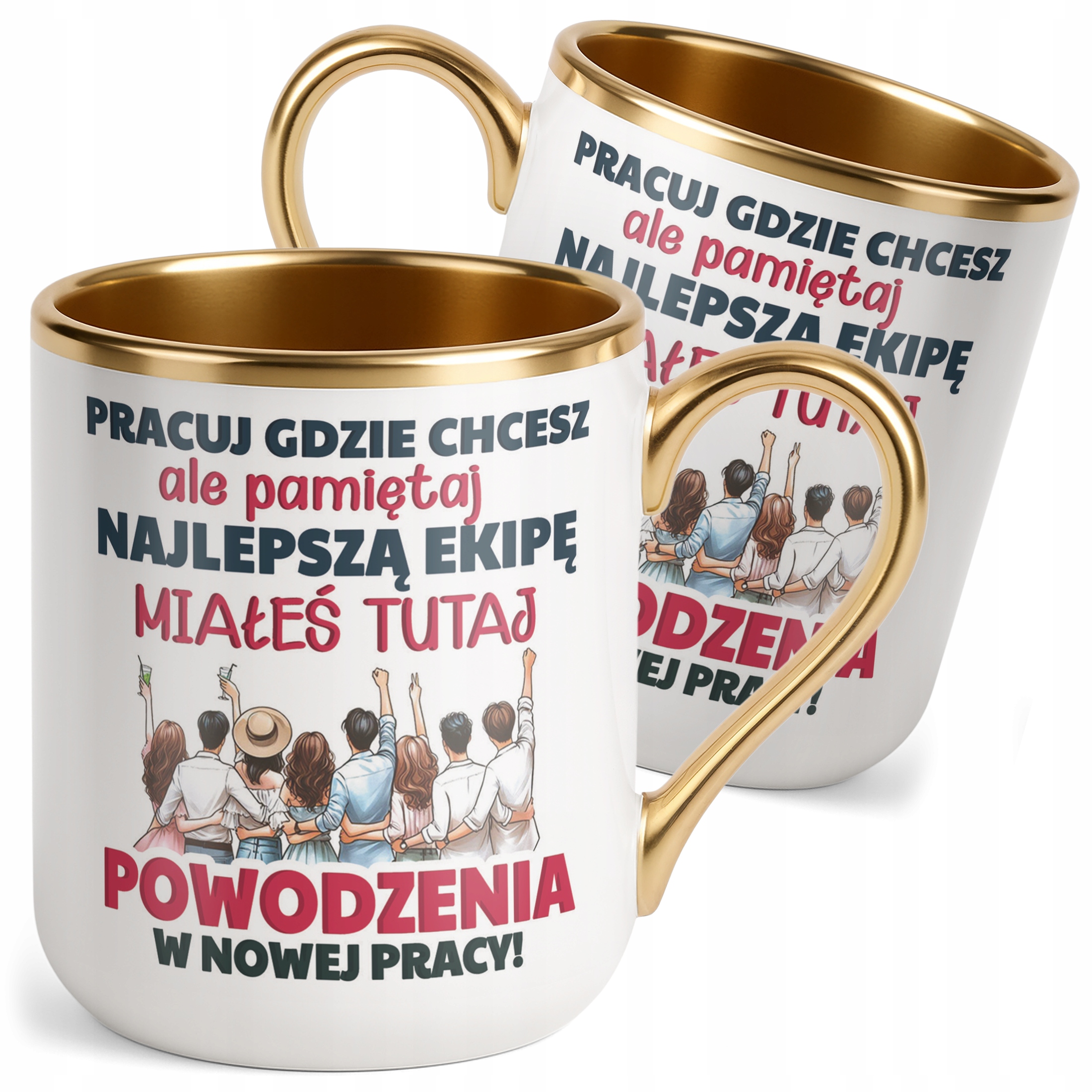 Kubek Premium Złoty Pożeganie Odejście z Pracy Prezent Upominek