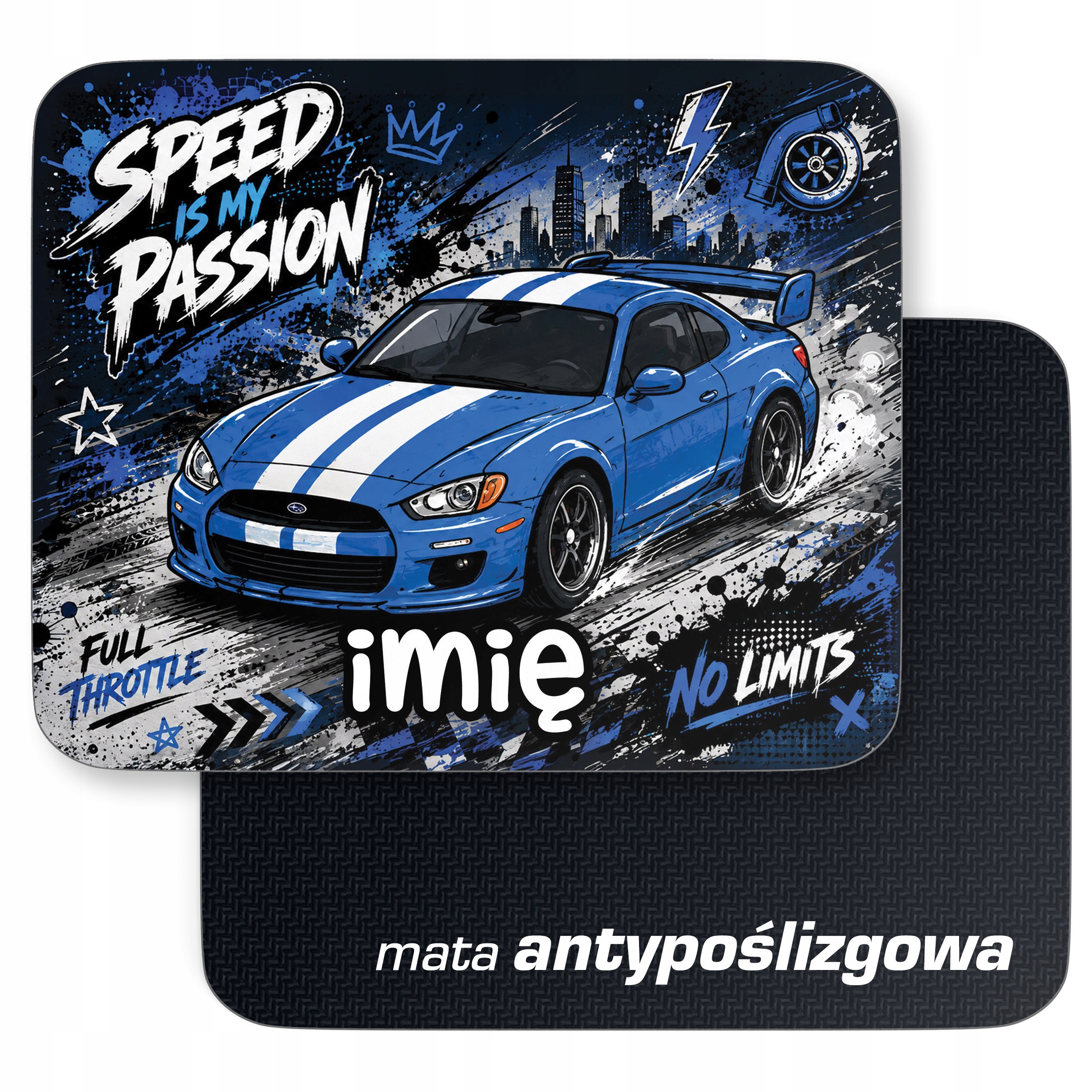 Podkładka pod mysz personalizowana z nadrukiem Samochód dla graczy