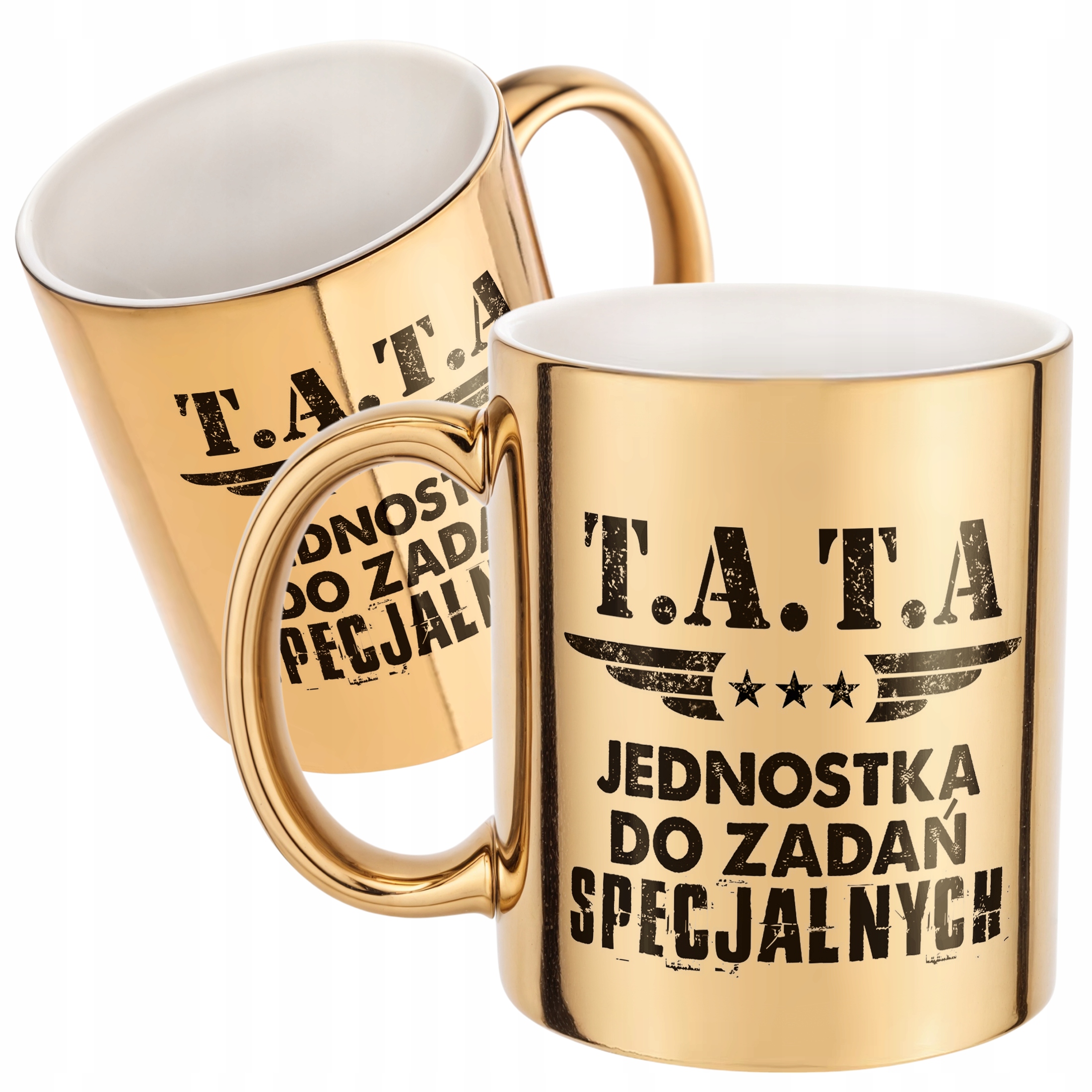Złoty Kubek Dzień Ojca Dla Taty Tata Jednostka Prezent
