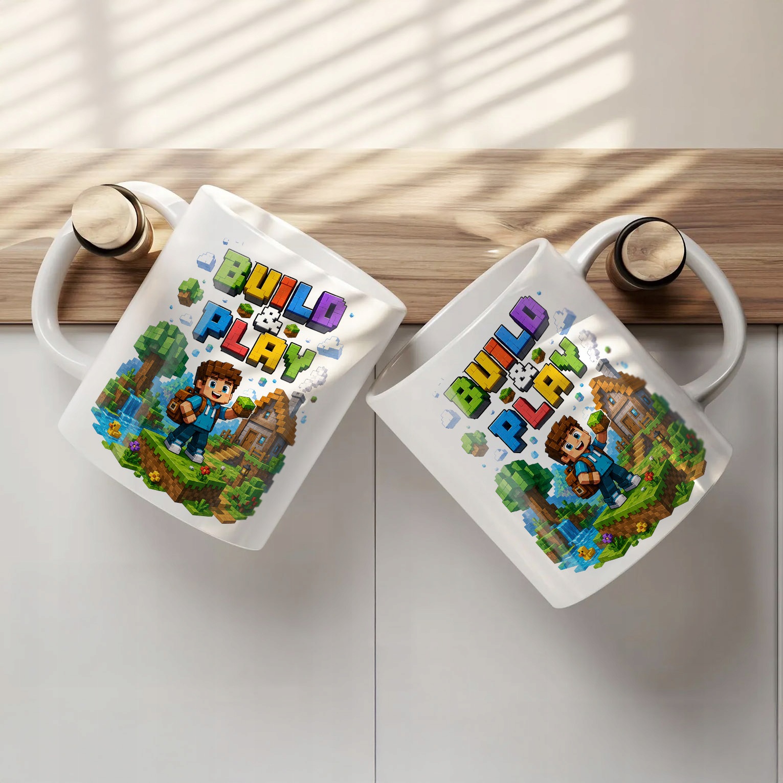 Zestaw Kubek Biały Poduszka Z Nadrukiem Gra Pixel Prezent