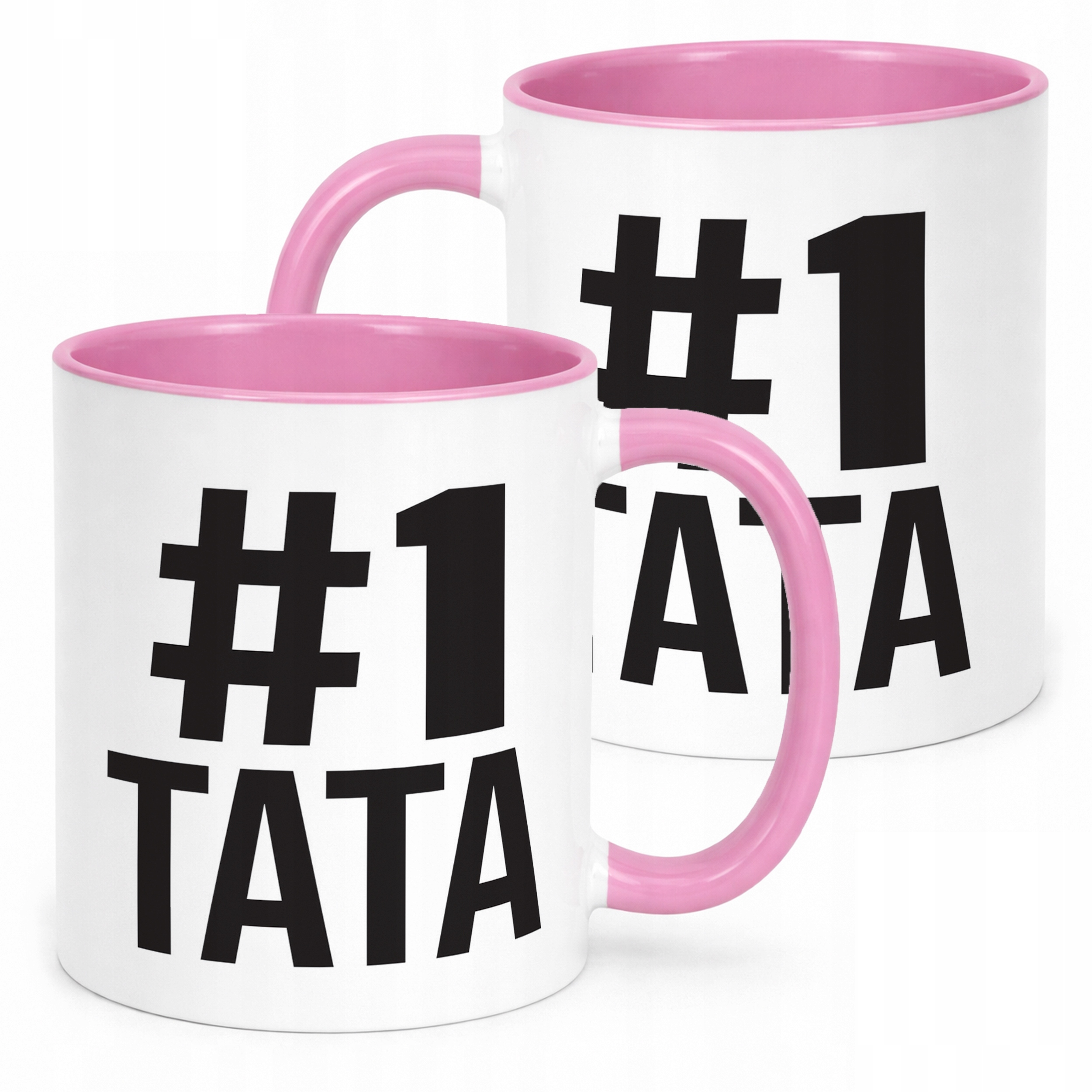 Kubek Różowy Dzień Ojca 1# TATA Prezent Upominek Dla Taty