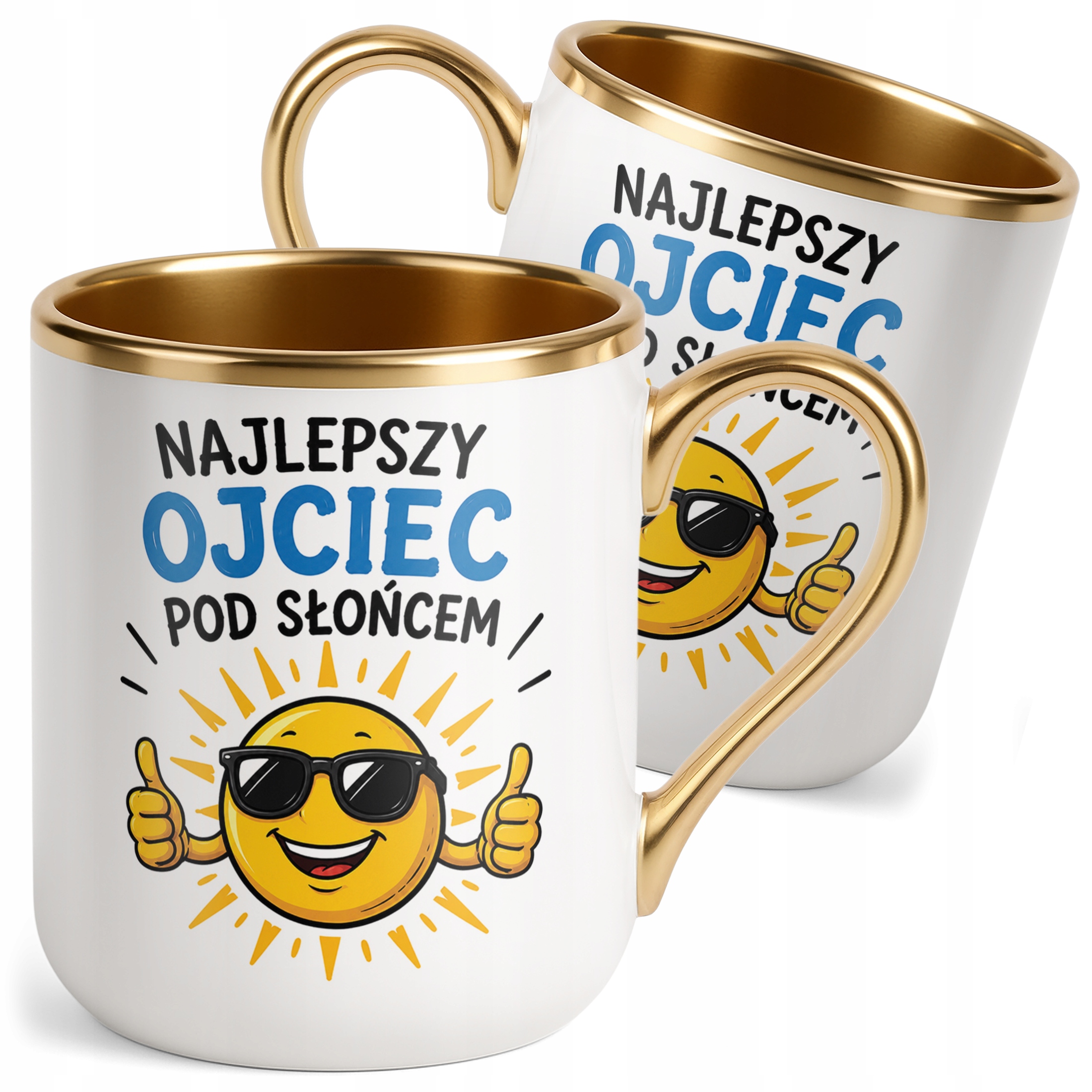 Kubek Premium Złoty Dzień Ojca upominek dla taty prezent
