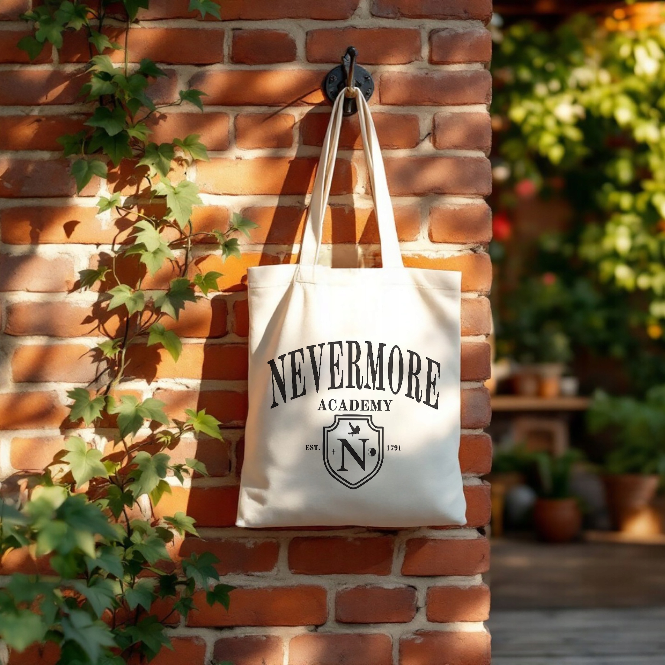 Torba bawełniana na zakupy Wednesday Nevermore Dla Fanów Serialu