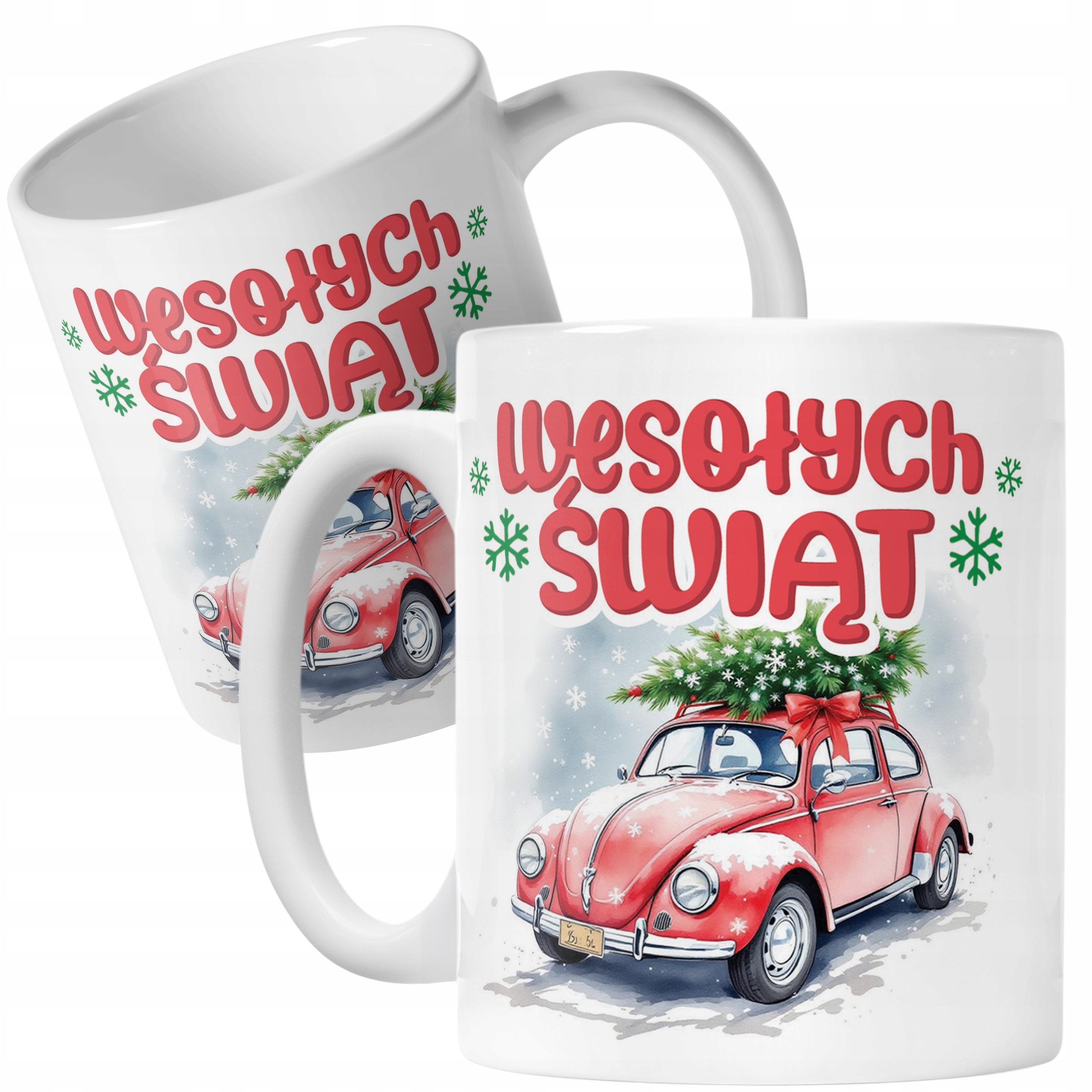 Kubek Ceramiczny Świąteczny Wesołych Świąt Boże Narodzenie Prezent