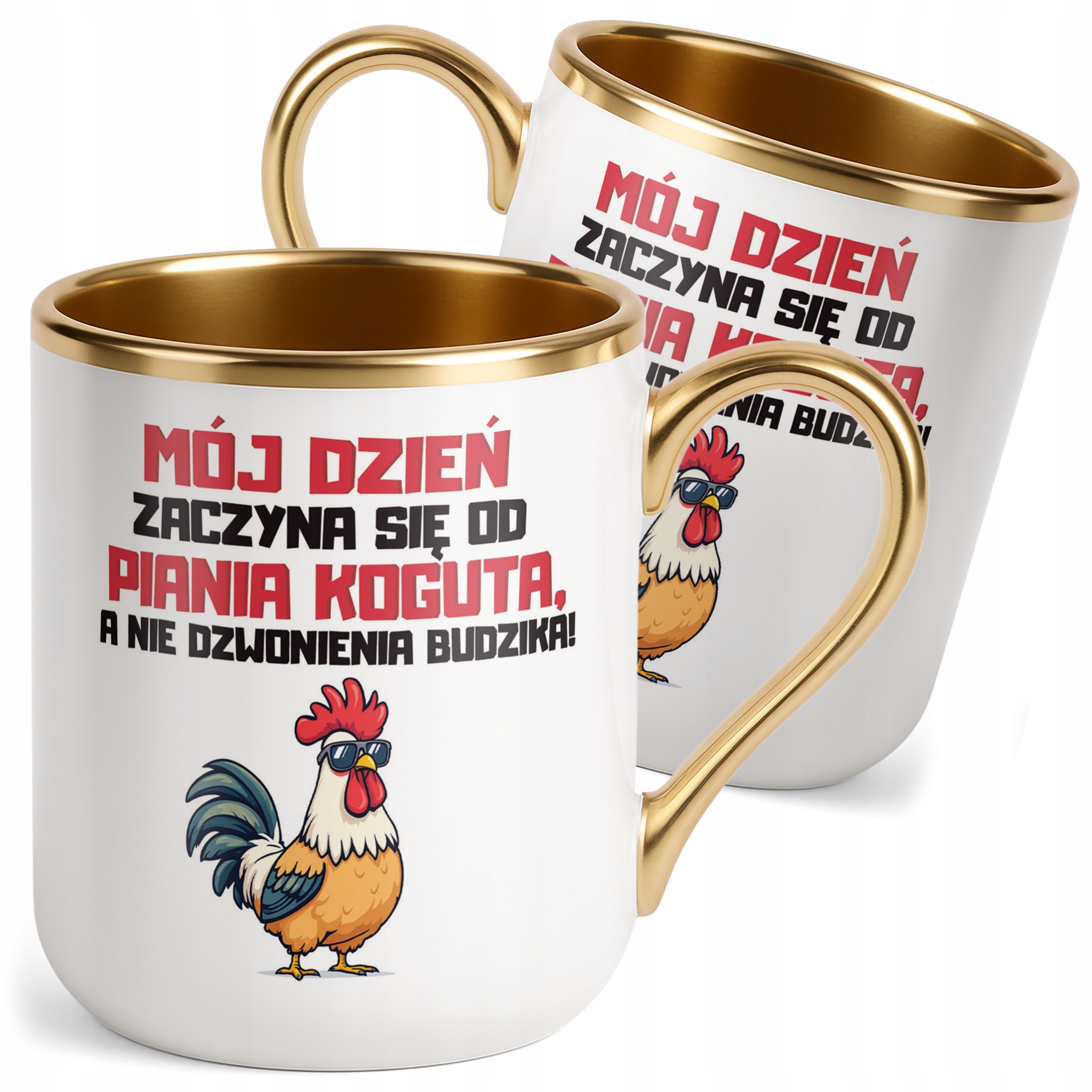 Kubek Premium Złoty Rolnik Dla Rolnika Traktor Zabawny Prezent
