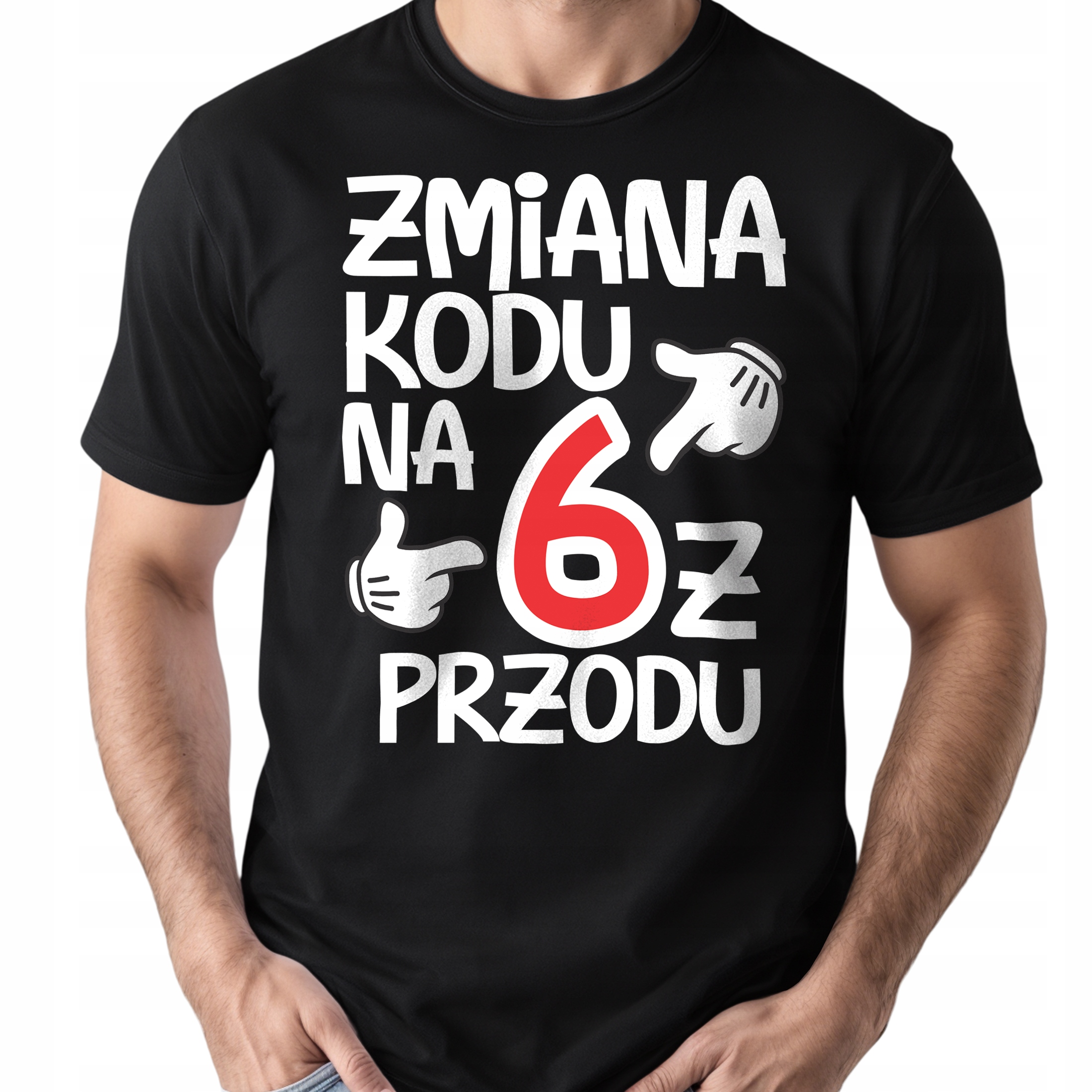 Koszulka czarna męska Zmiana Kodu 60 Urodziny Prezent r. 3XL