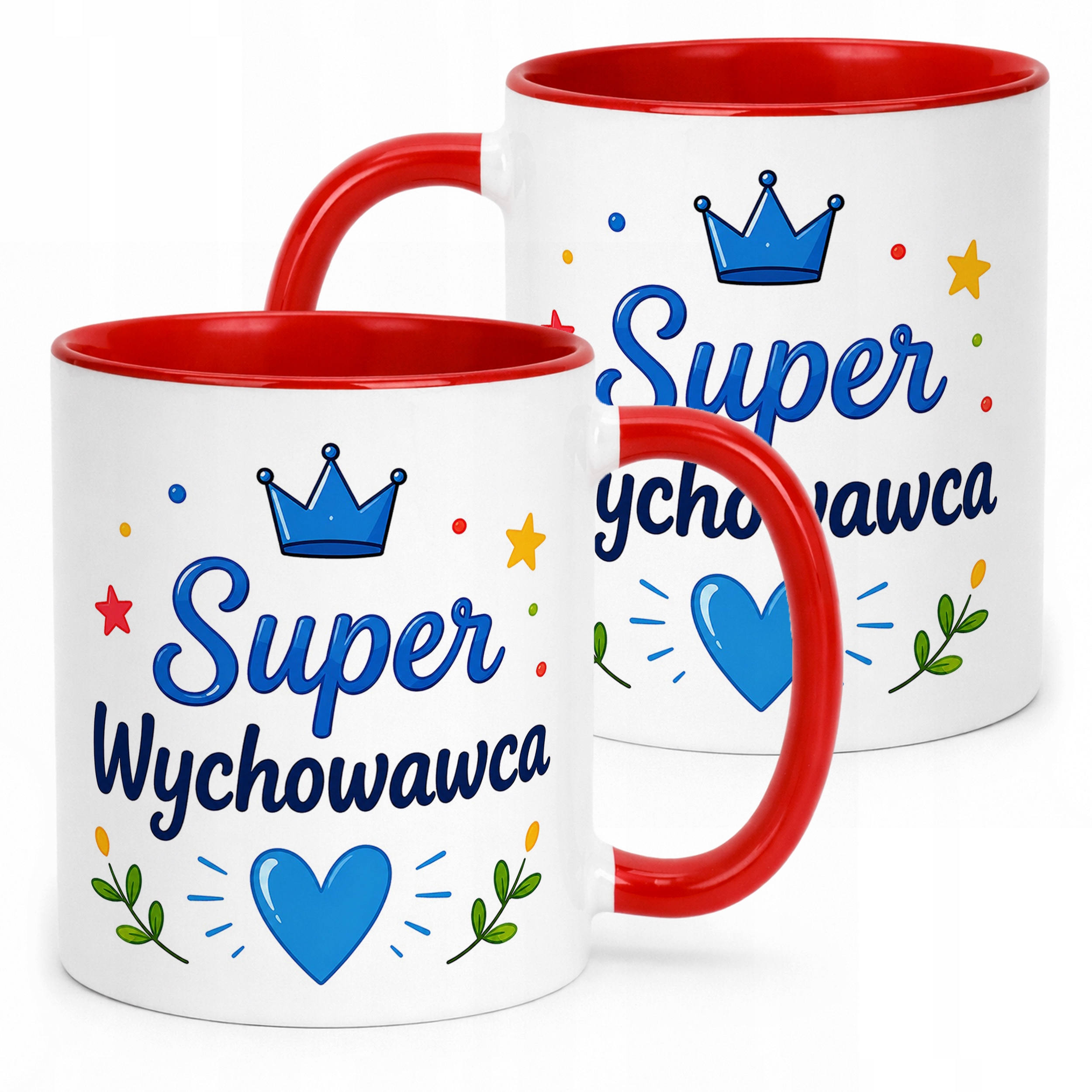 Kubek Czerwony Dzień Nauczyciela Dla Wychowawcy Prezent Upominek