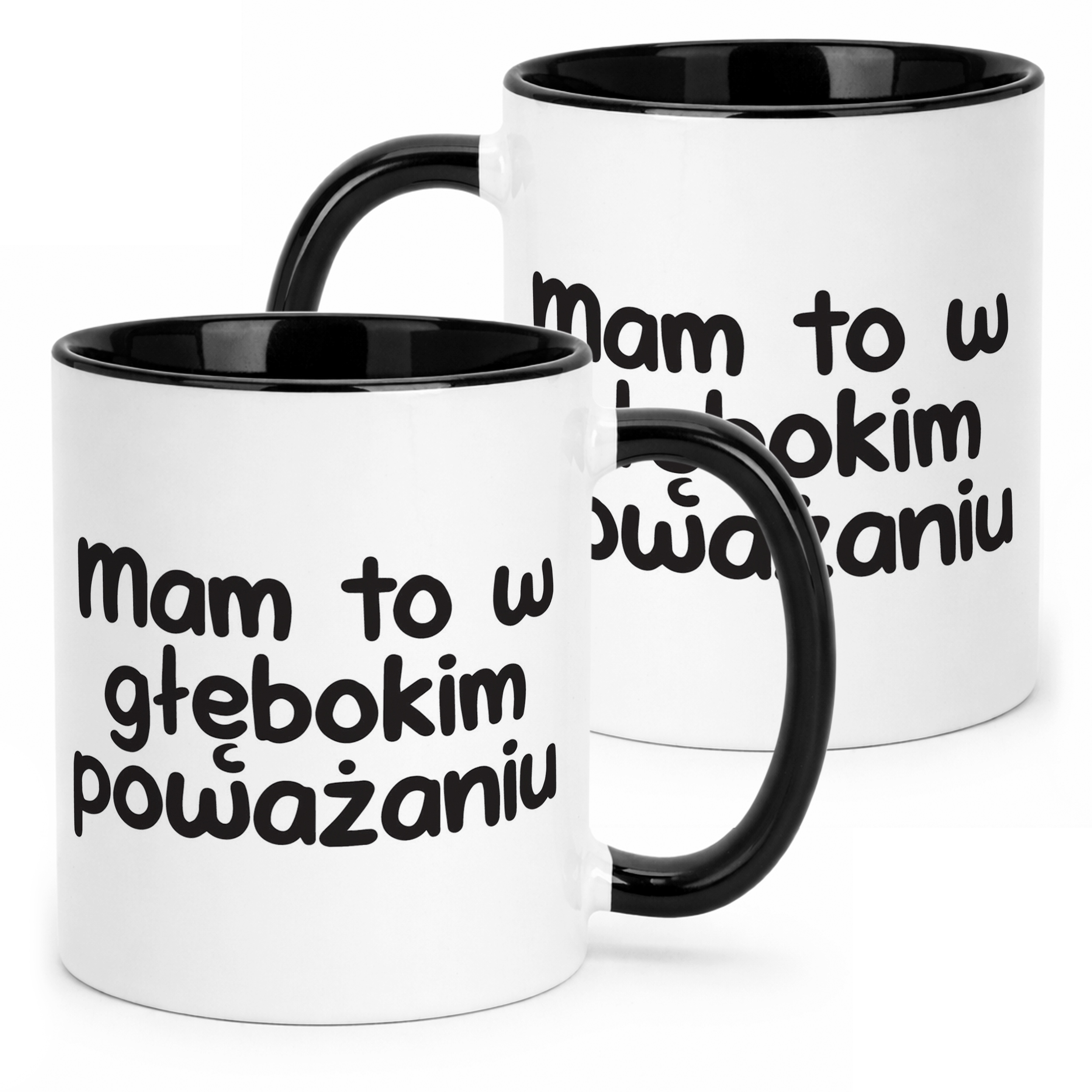 Kubek Czarny Mam To W Głębokim Poważaniu Śmieszny Zabawny Prezent