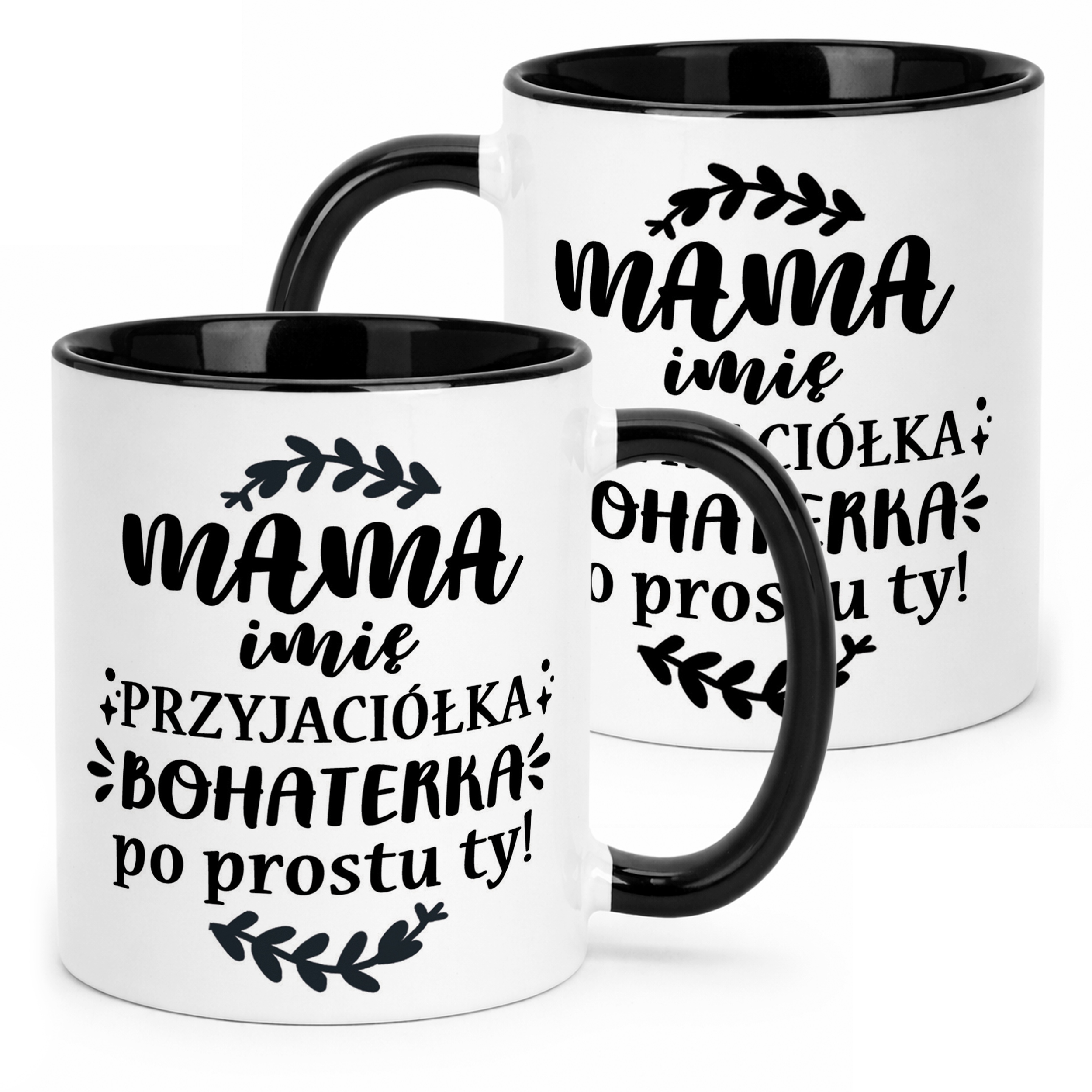 Kubek Czarny Personalizowany Dzień Matki Dla Mamy Prezent Upominek