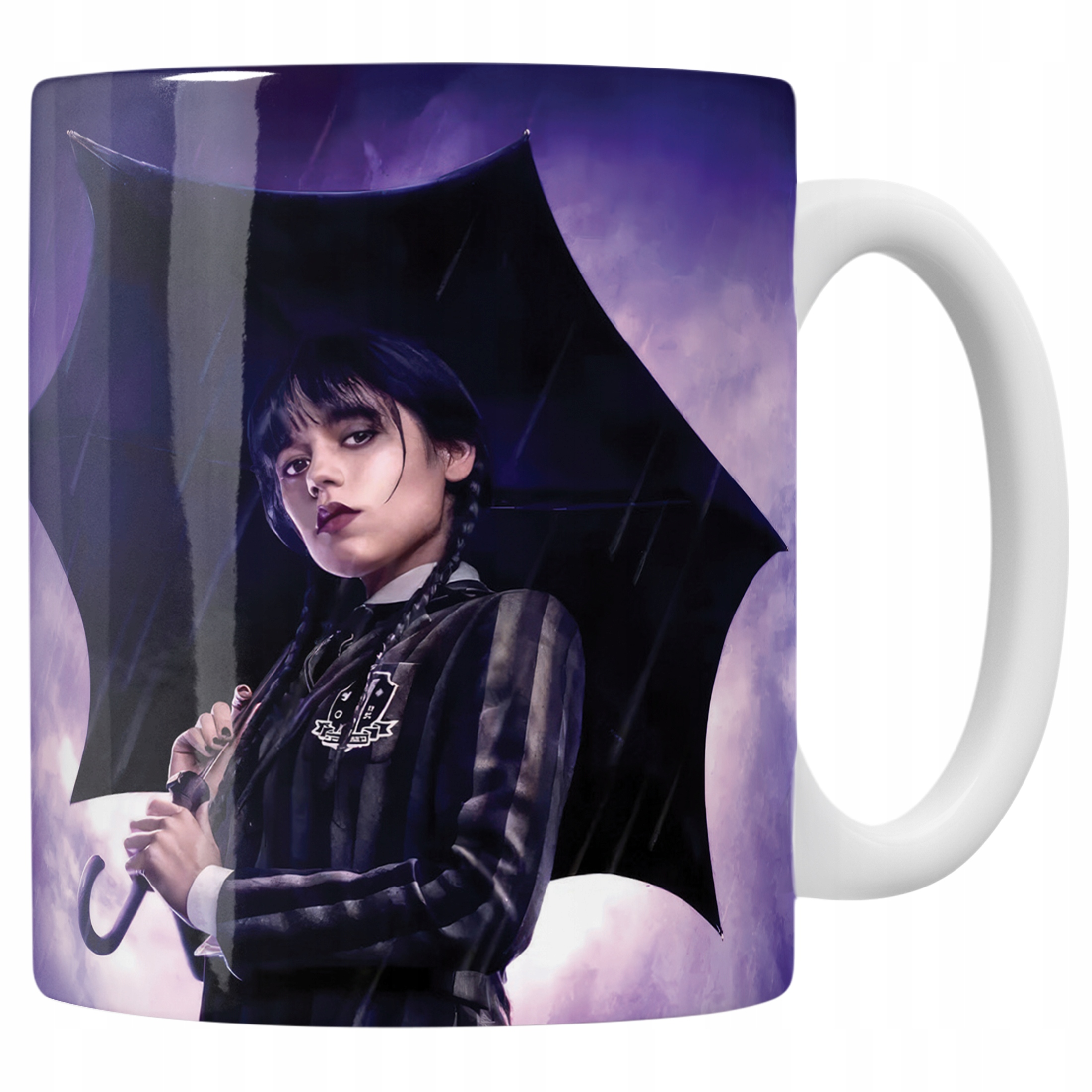 Kubek ceramiczny personalizowany Nevermore Wednesday Addams Dla Fanów