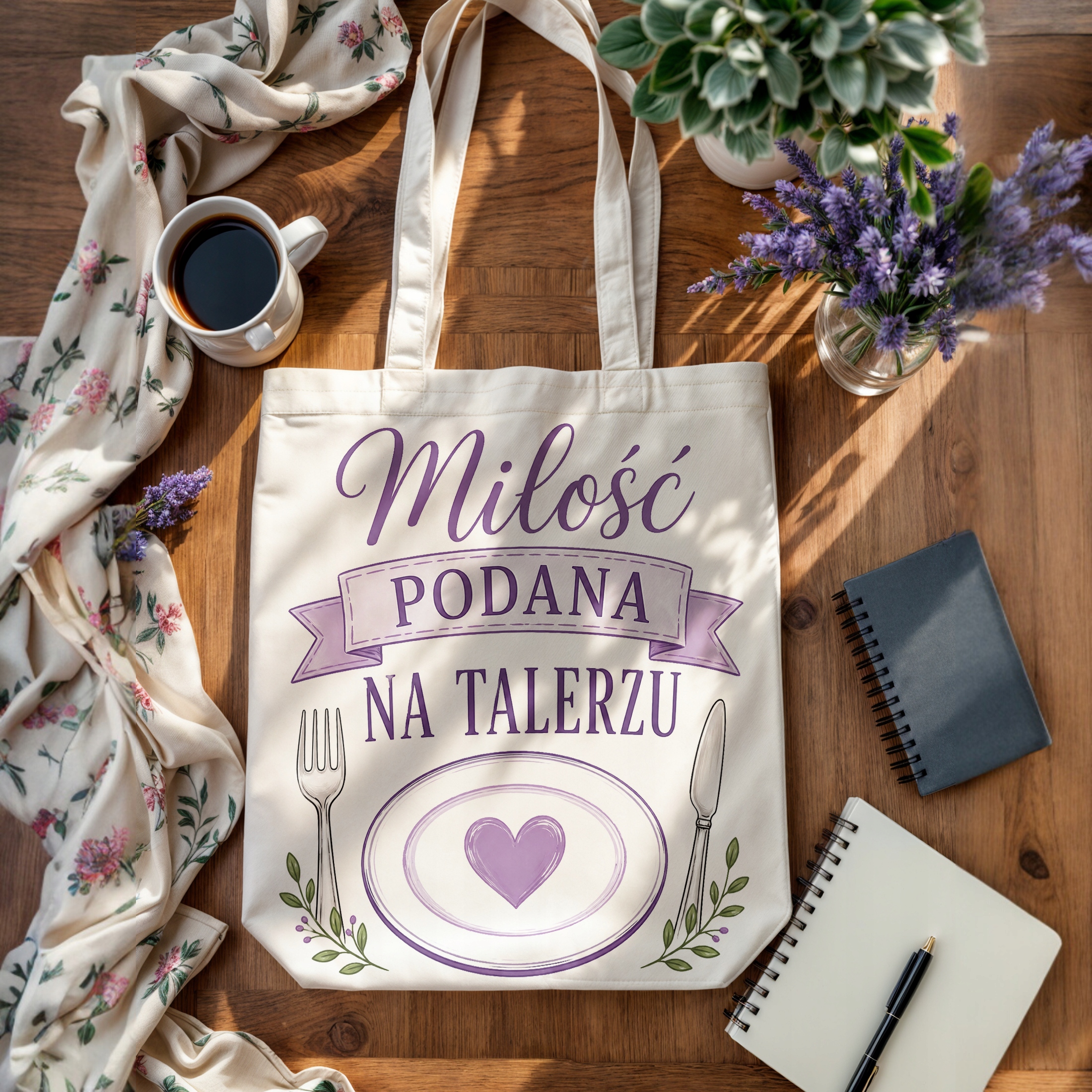 Prezent na Dzień Matki torba bawełniana premium dla mamy uroczy upominek
