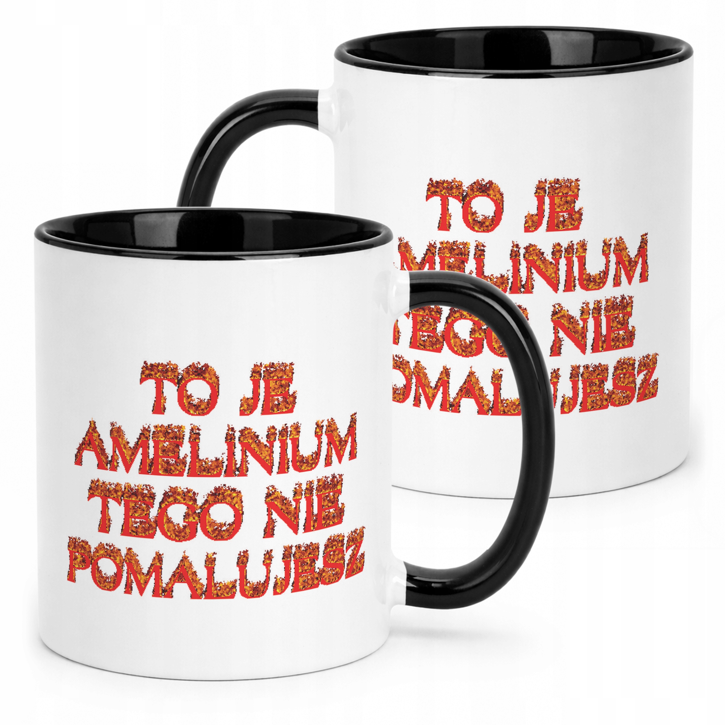 Kubek Czarny To Je Amelinium Śmieszne Memy Zabawne Prezent