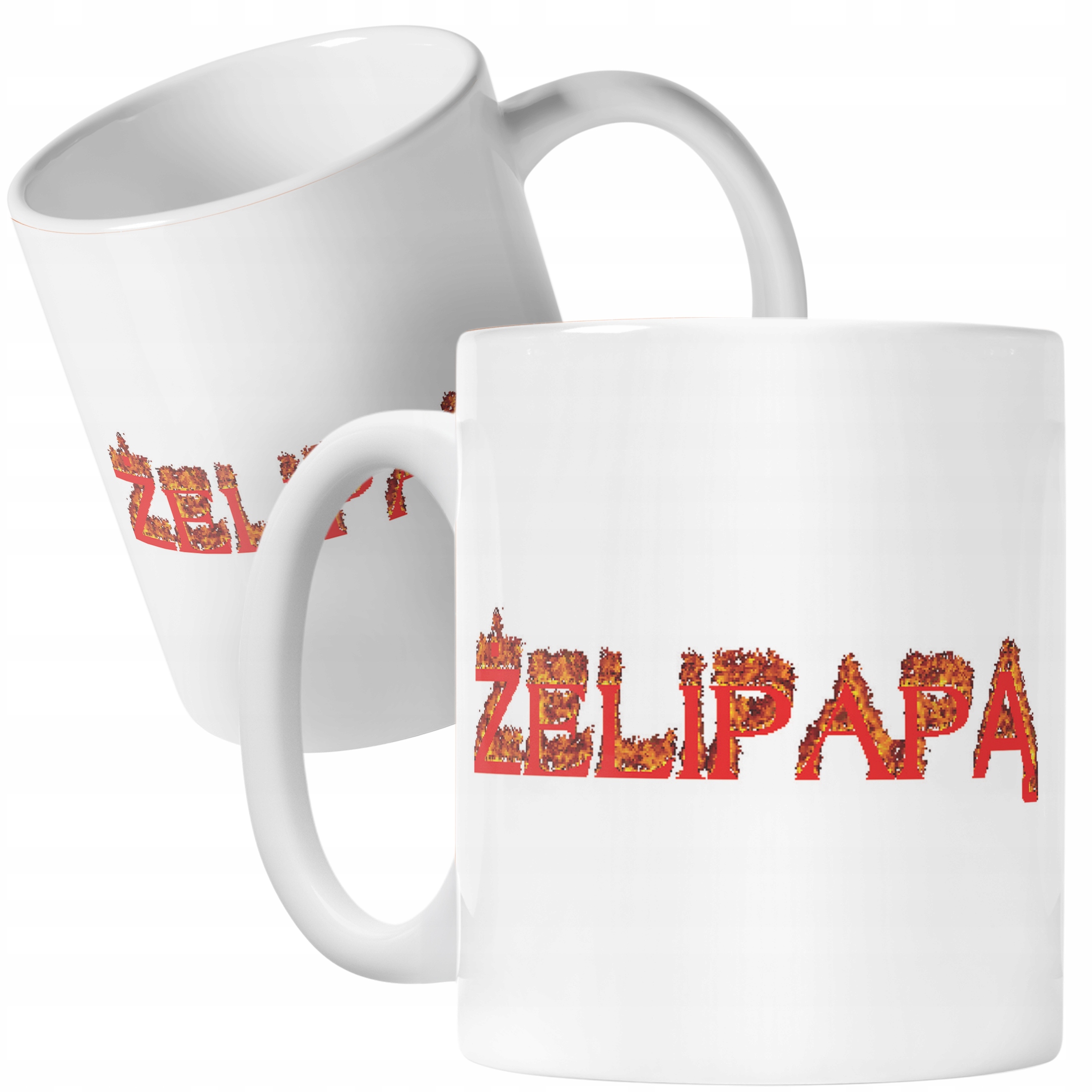 Kubek ceramiczny Żelipapą Śmieszne Memy Zabawne Prezent