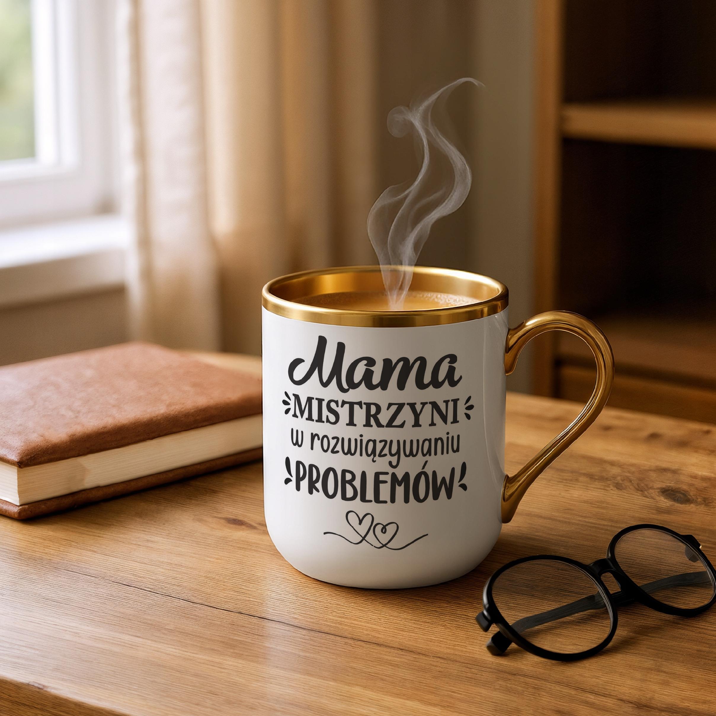 Kubek Premium Złoty Dzień Matki Dla Mamy Prezent Upominek Mistrzyni Mama