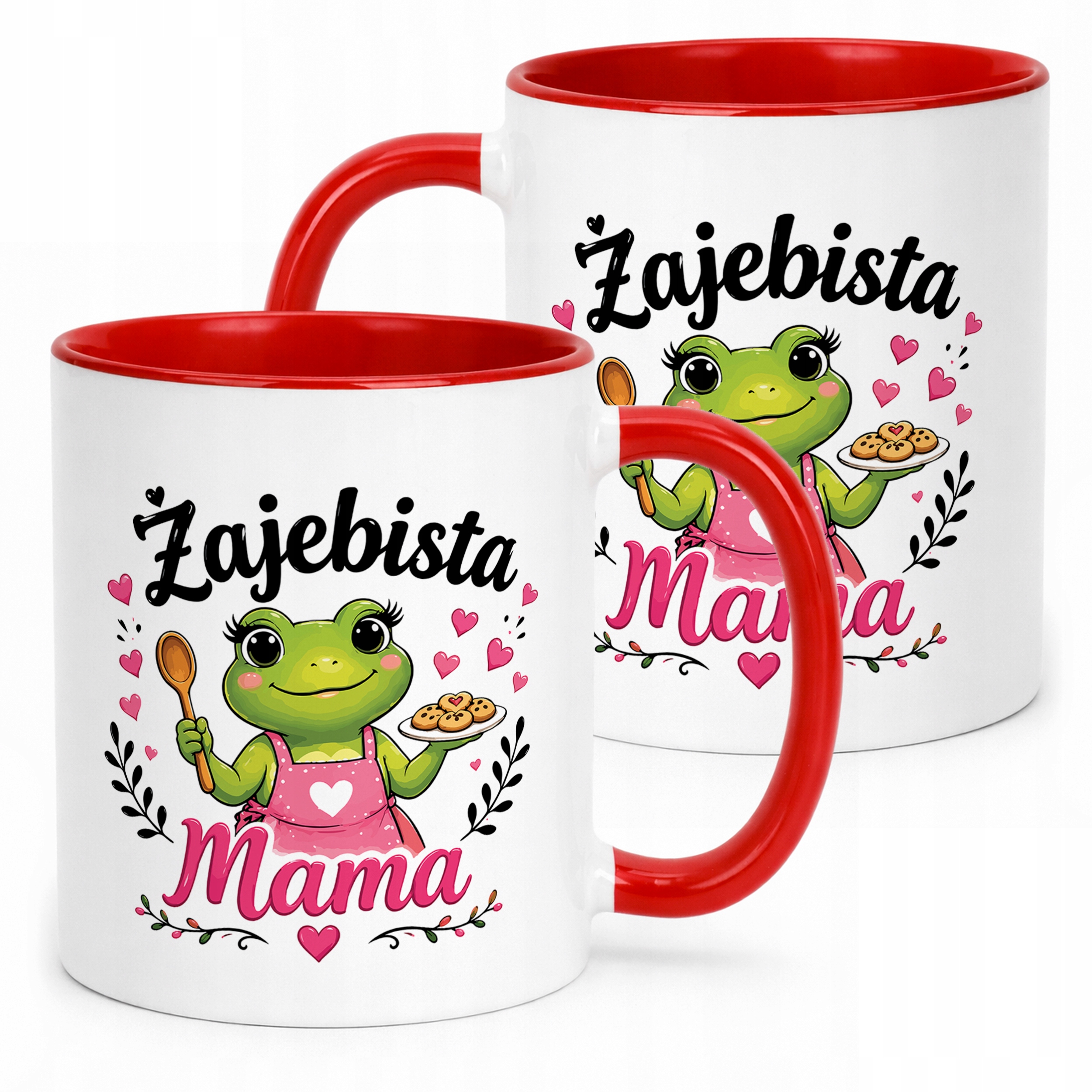 Dzień Matki prezent dla mamy kubek czerwony miły upominek dla mamy