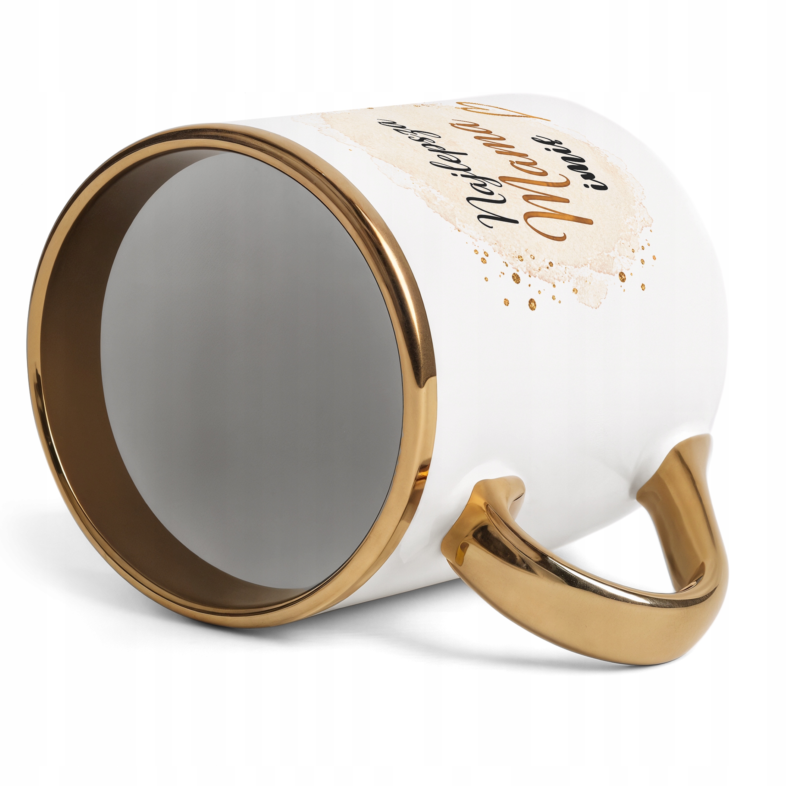 Kubek premium złoty personalizowany dla mamy prezent Dzień Matki
