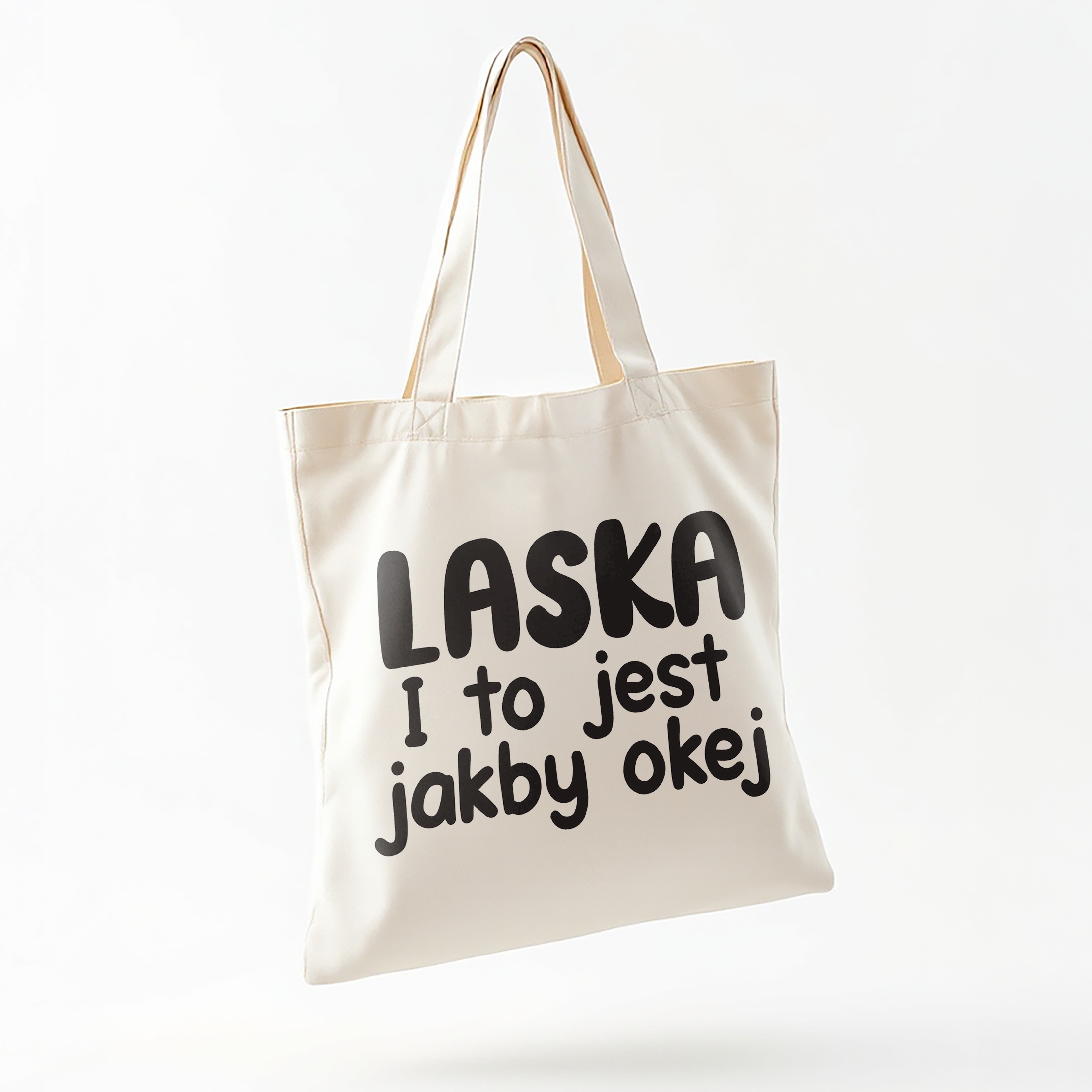 Torba bawełniana na zakupy Laska I To Jest Jakby Okej Zabawny Prezent