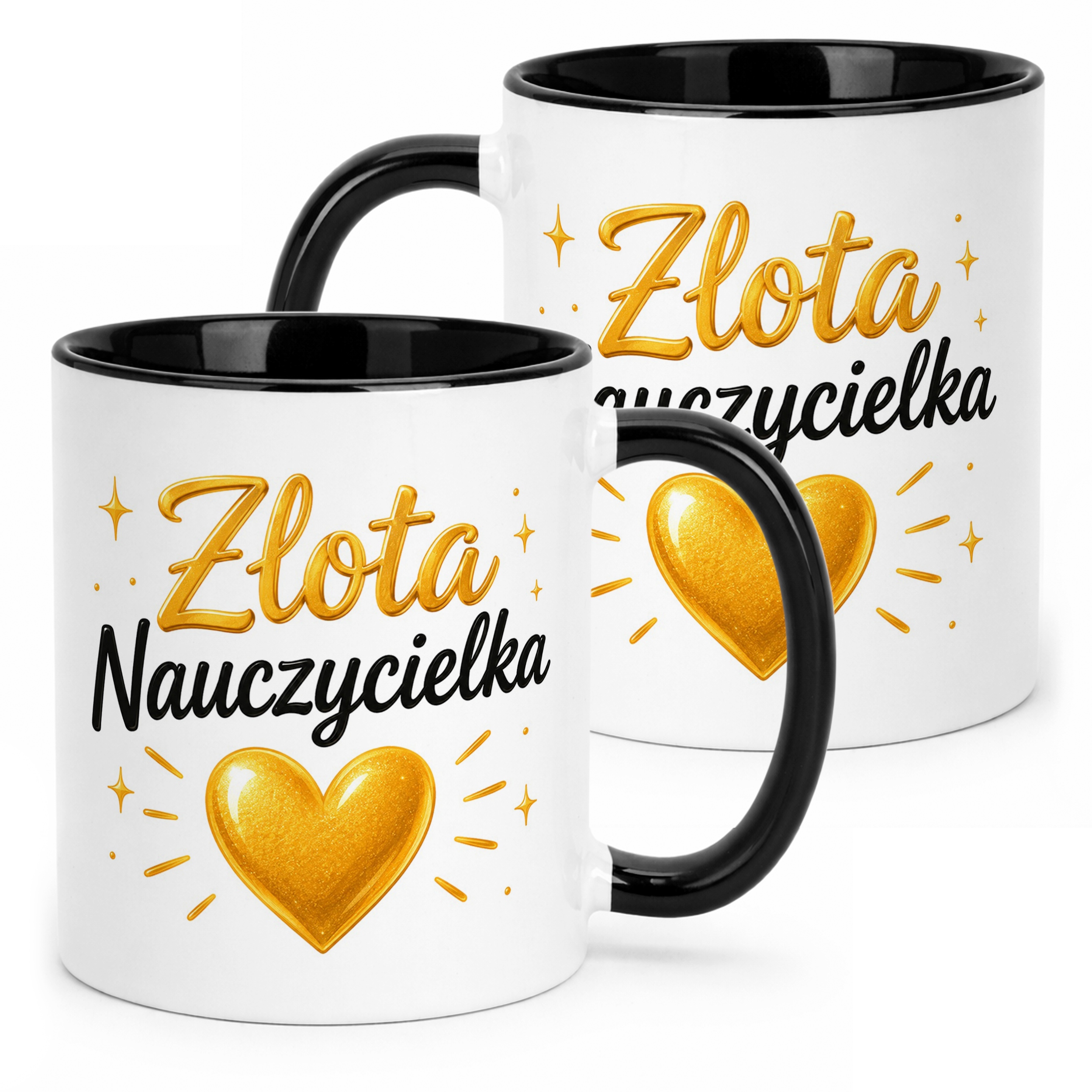 Kubek Czarny Dzień Nauczyciela Dla Nauczycielki Prezent Upominek