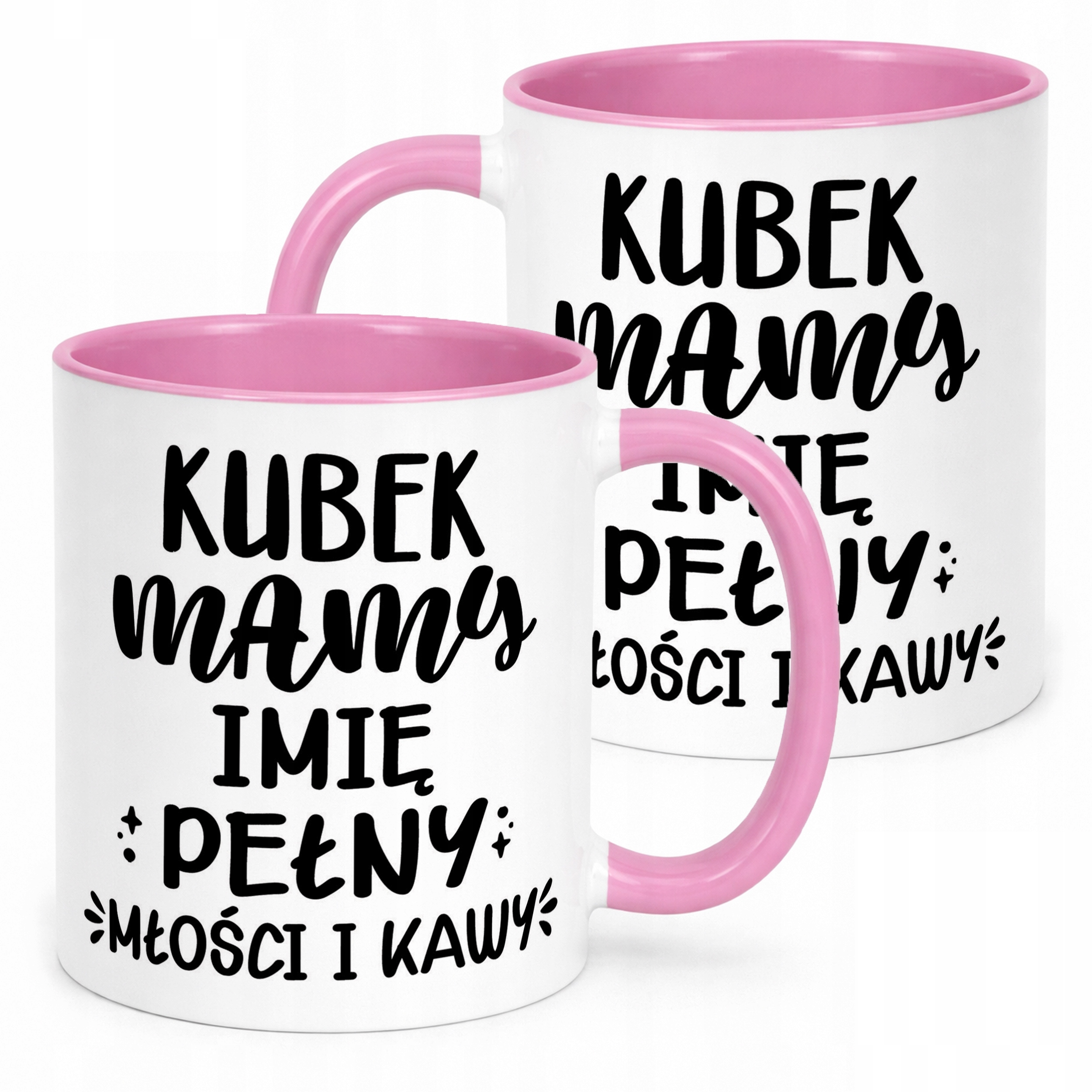 Kubek Różowy Personalizowany Dzień Matki Dla Mamy Prezent Upominek