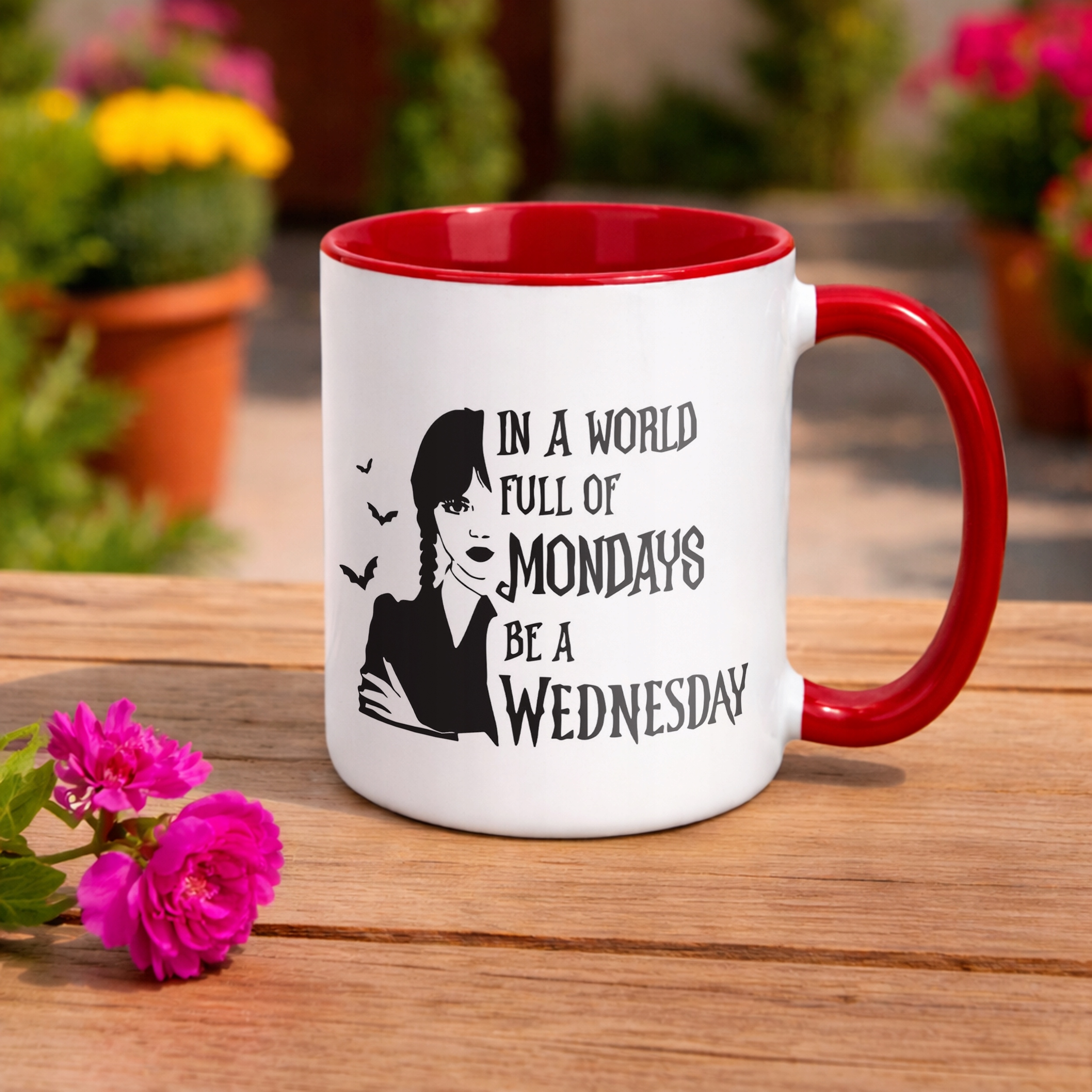 Kubek ceramiczny Nevermore Wednesday Addams Dla Fanów Prezent