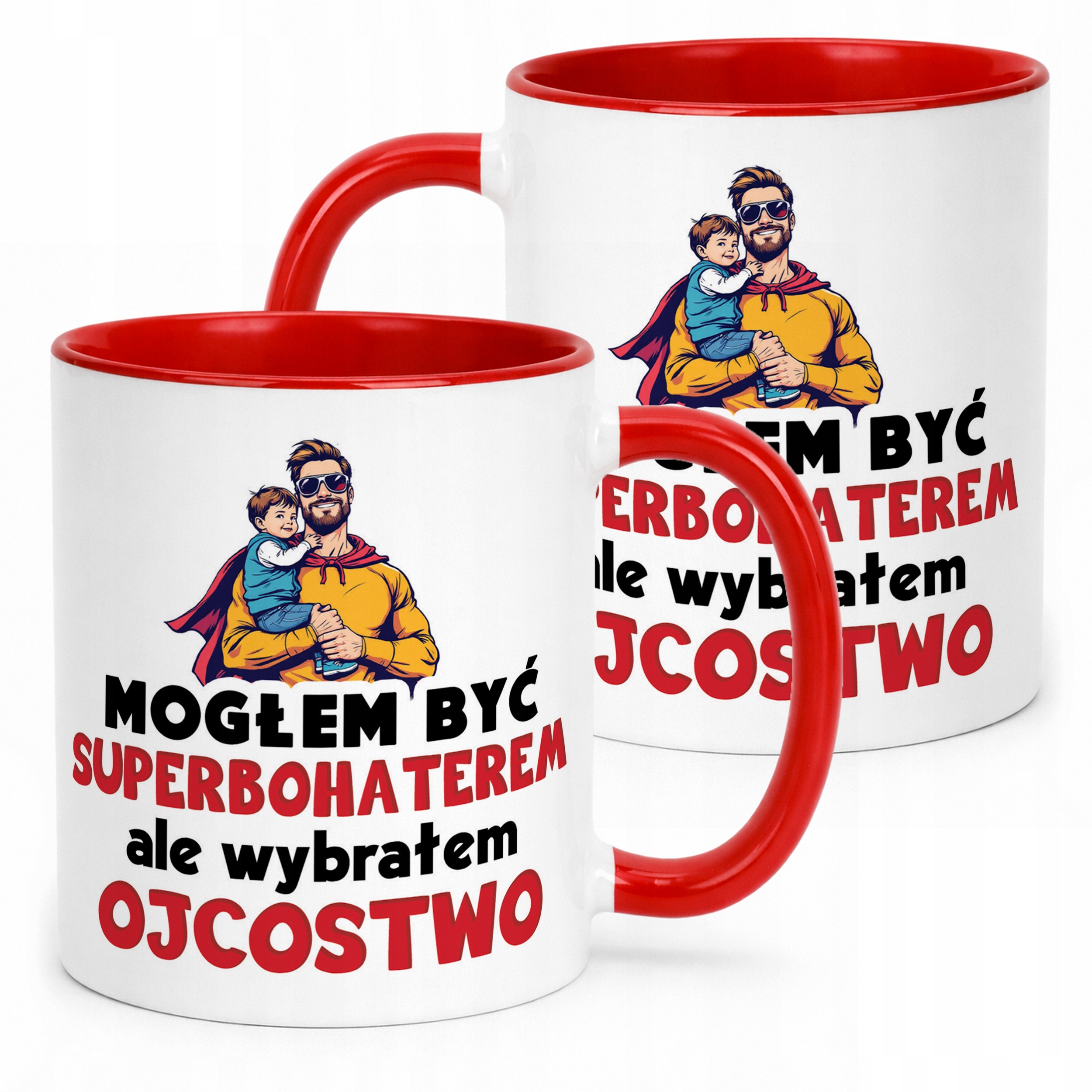 Kubek ceramiczny Dzień Ojca Dla Taty Mogłem Być Superbohaterem