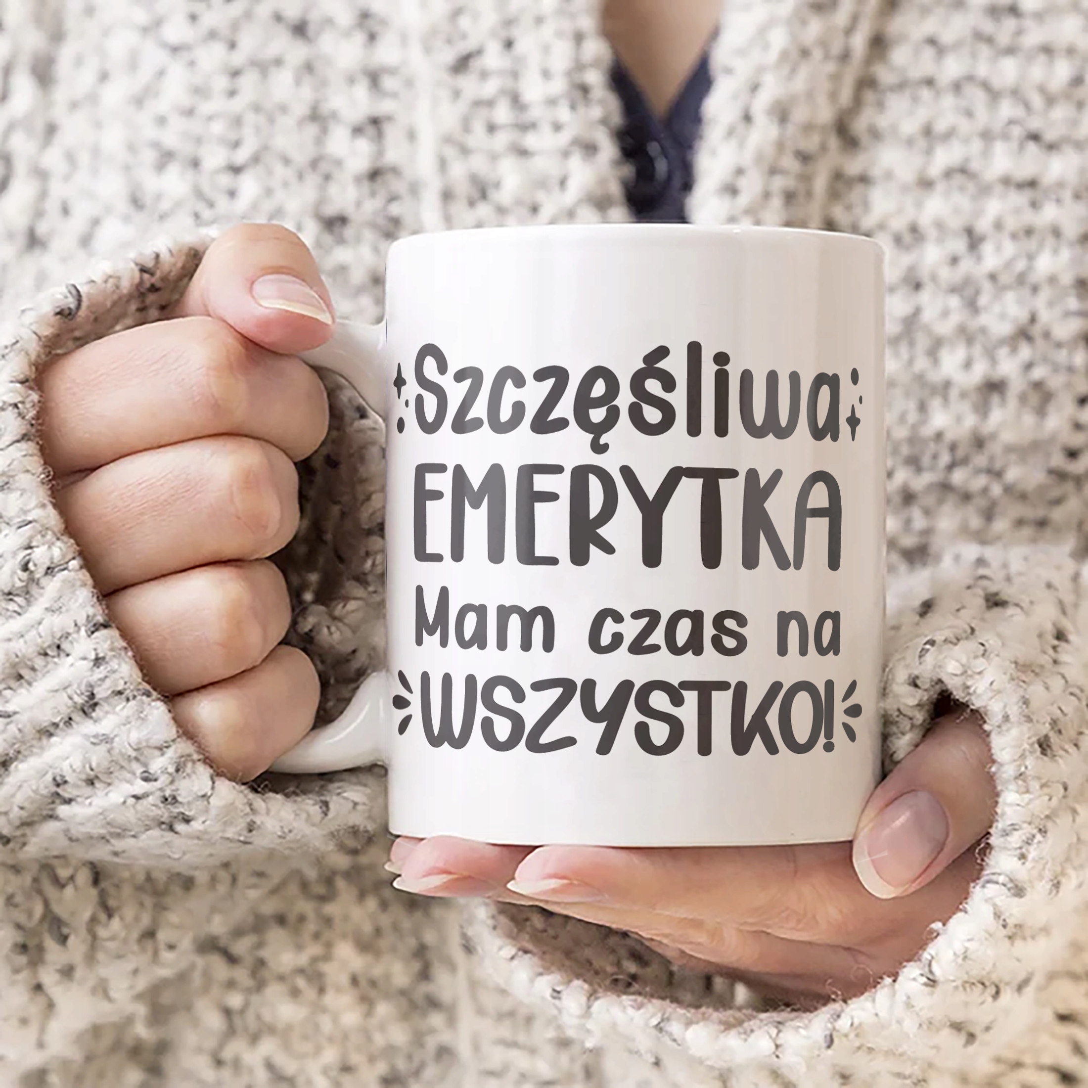 Kubek ceramiczny z okazji Emerytury Dla Emerytki Prezent Upominek