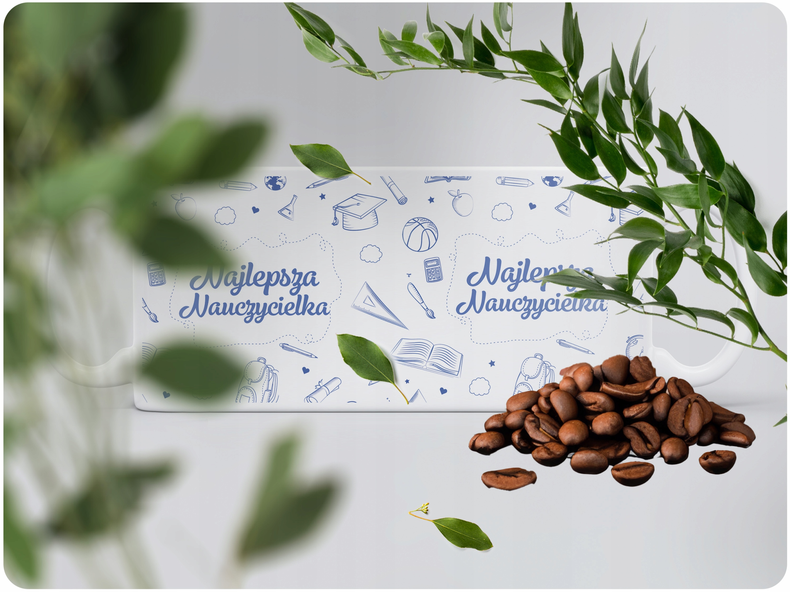 Kubek ceramiczny 330 ml Dzień Nauczyciela Najlepsza Nauczycielka Prezent