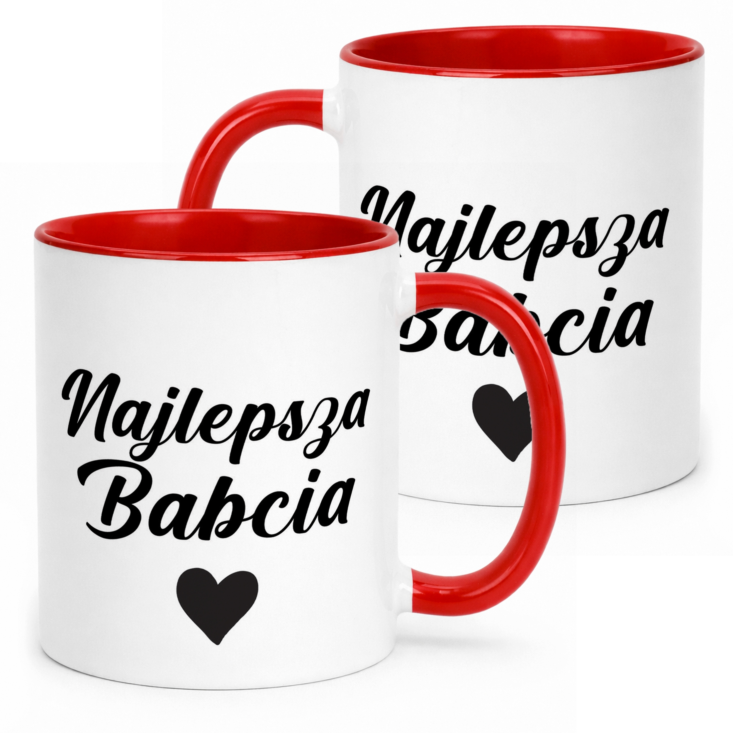 Kubek Czerwony Dzień Babci Dla Babci Prezent Upominek