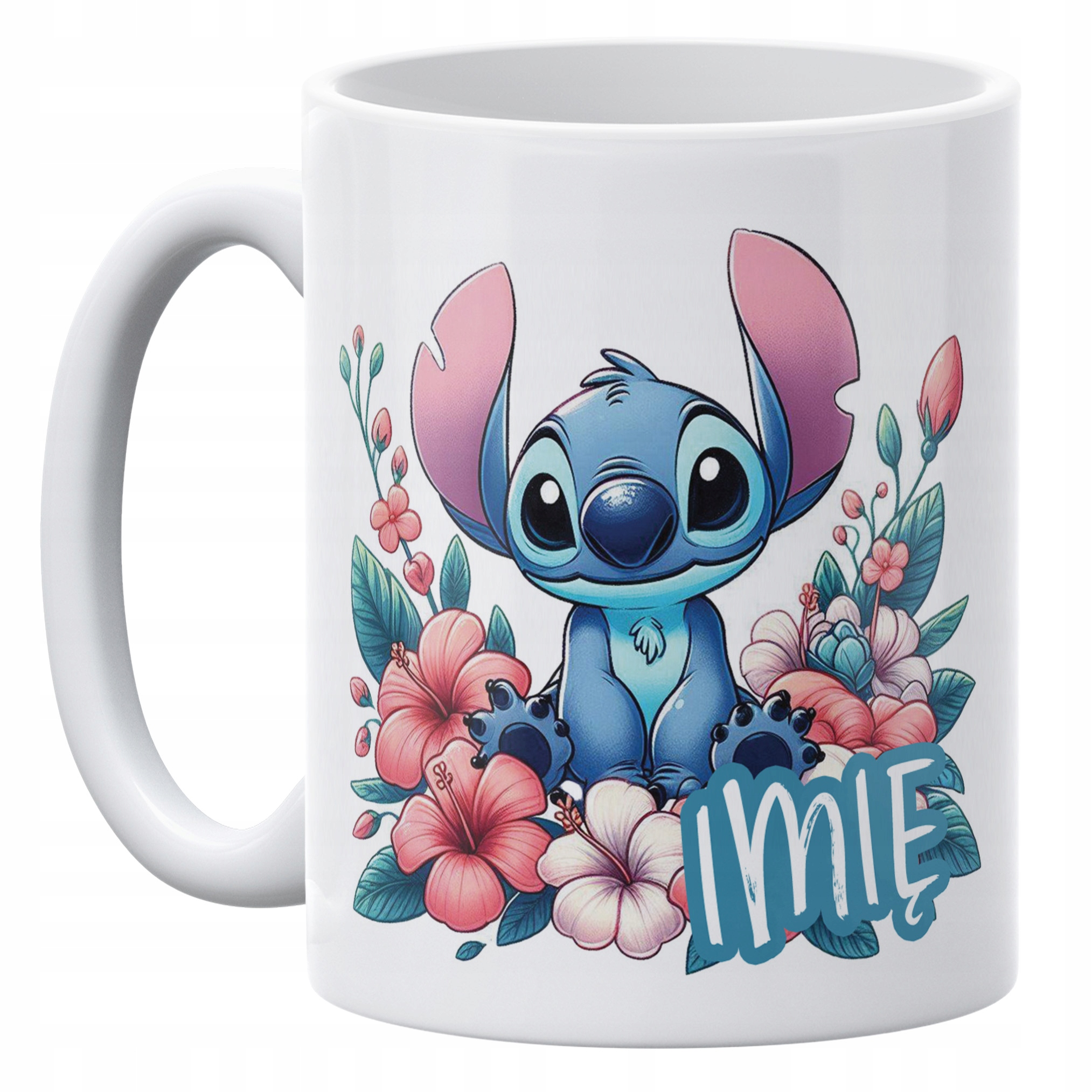 Zestaw Personalizowany Kubek + Poduszka 38×38 cm Dla Fanów Lilo i Sticz