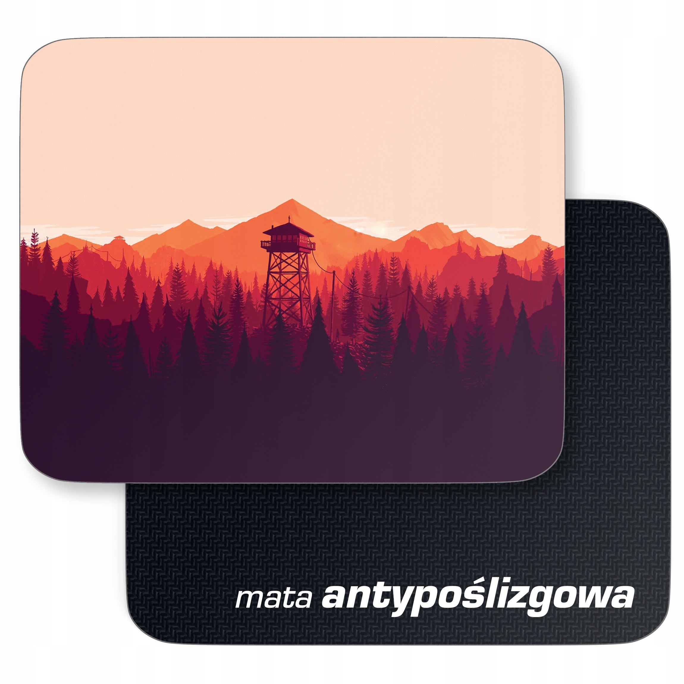 Podkładka pod mysz 22×18 cm Firewatch Yellowstone Krajobraz dla gracza