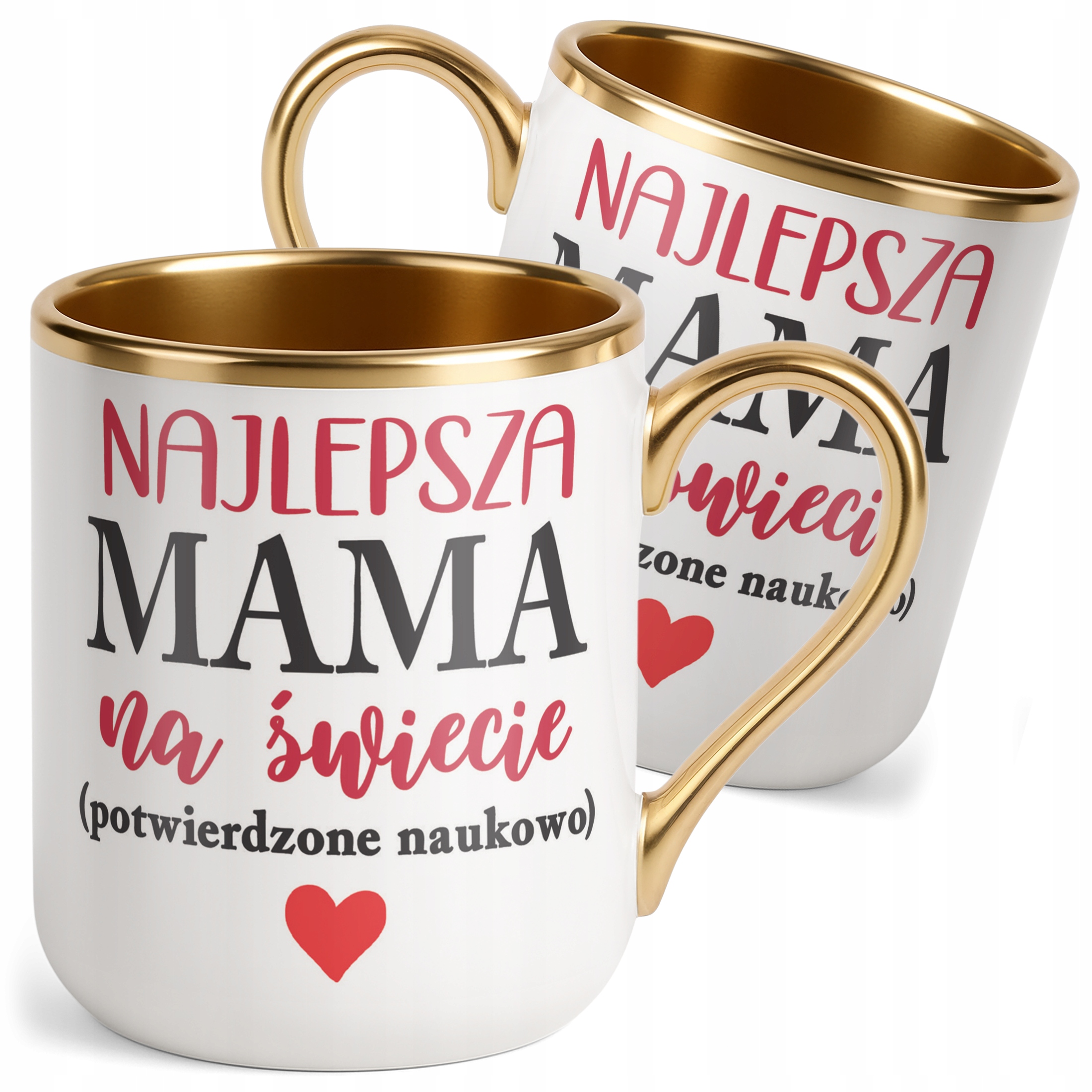 Kubek Premium Złoty Dzień Matki Dla Mamy Prezent Najlepsza Mama na Świecie