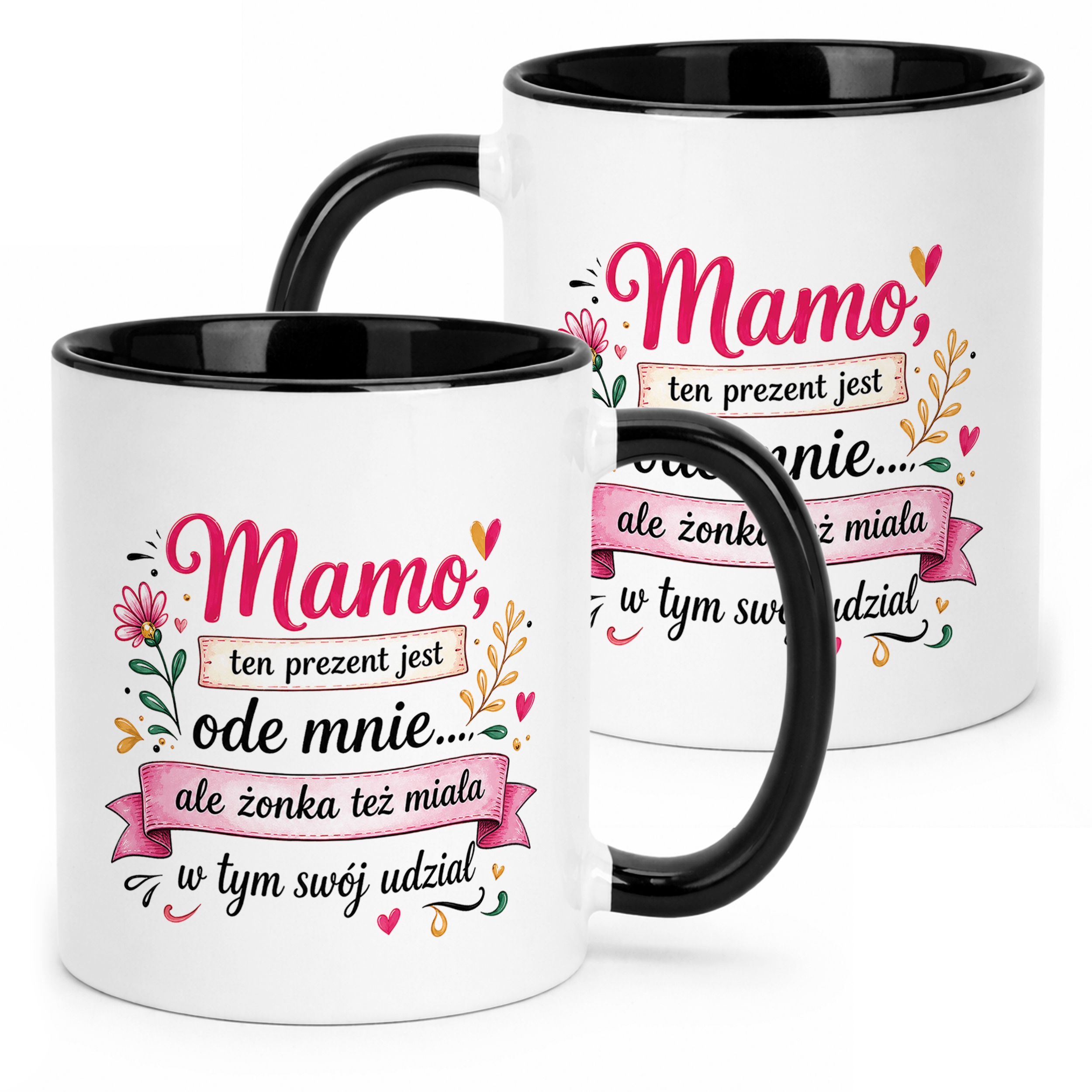 Dzień Matki prezent dla mamy kubek czarny idealny upominek dla mamy