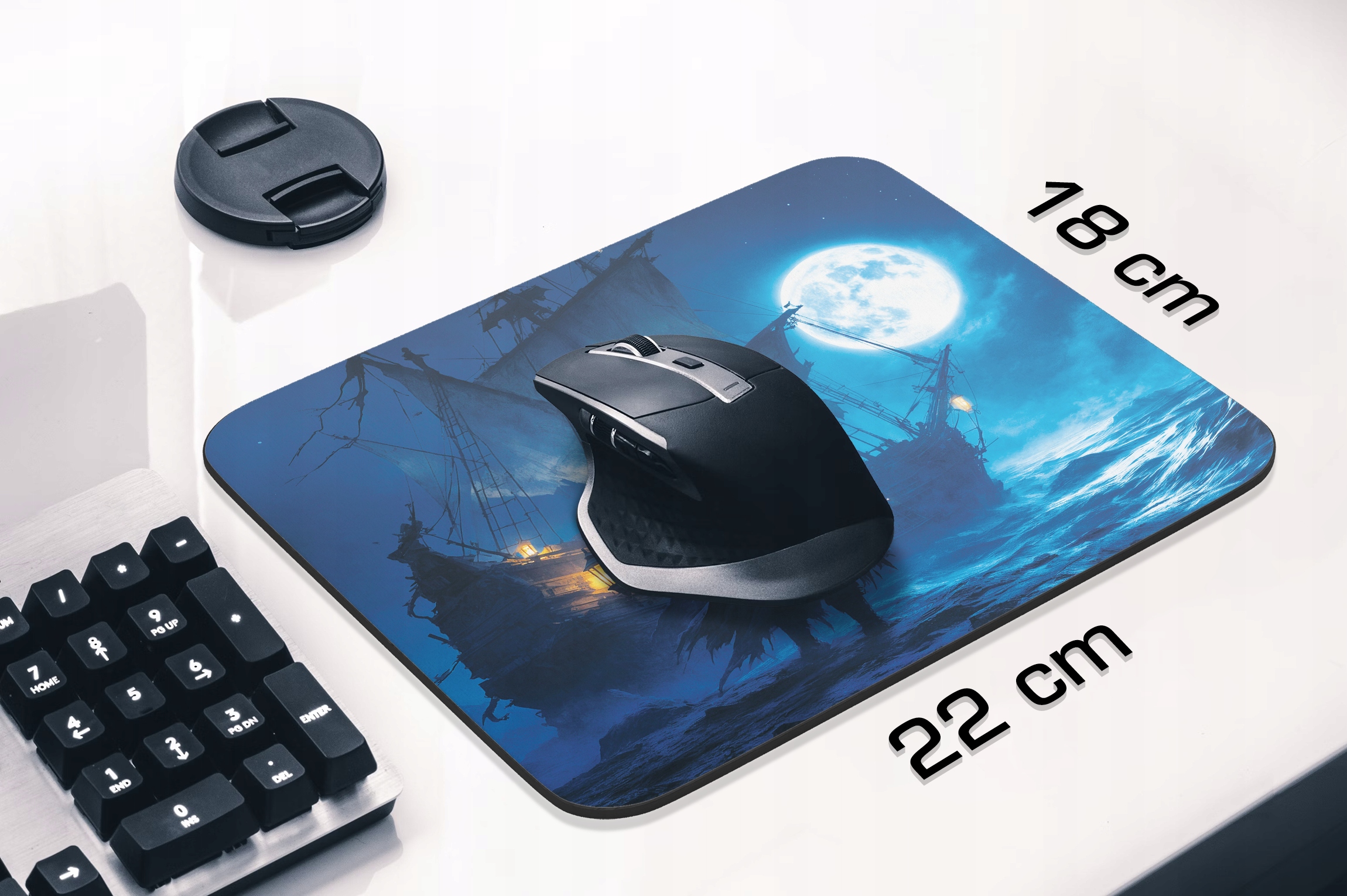 Podkładka pod mysz 22×18 cm Statek Piraci Pirat Czaszka