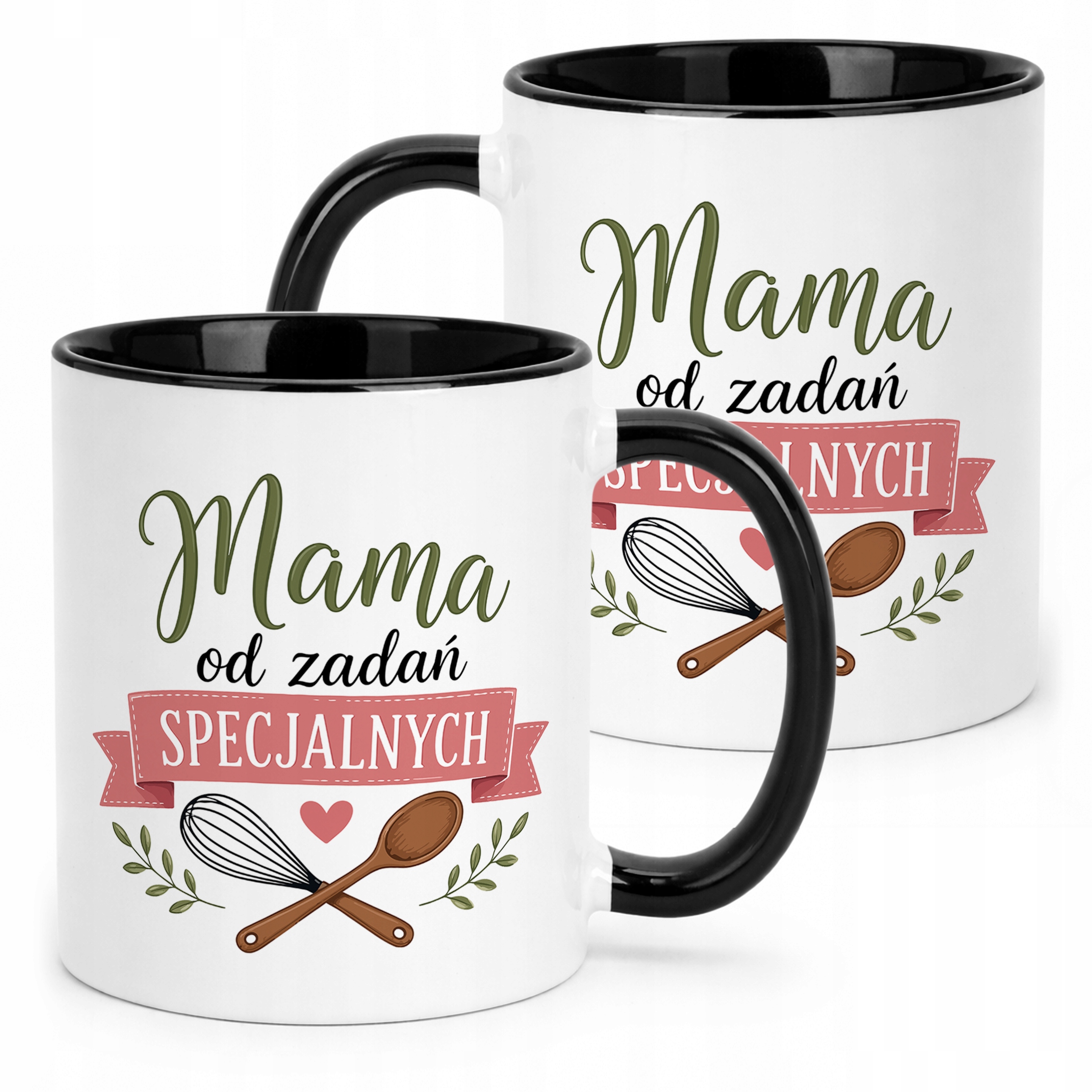 Kubek dla mamy czarny prezent na Dzień Matki oryginalny prezent dla mamy
