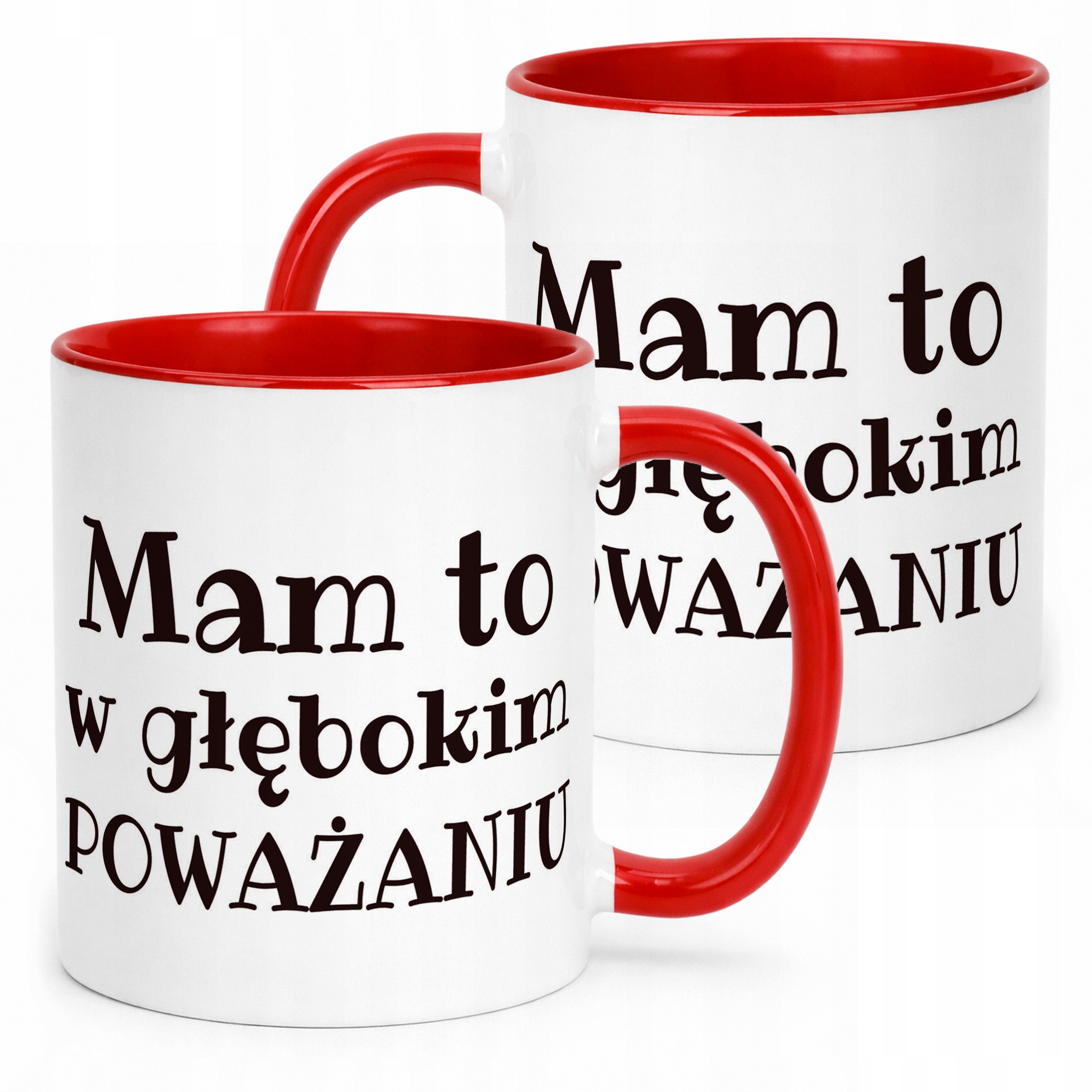 Kubek ceramiczny Mam To W Głębokim Poważaniu Zabawny Prezent
