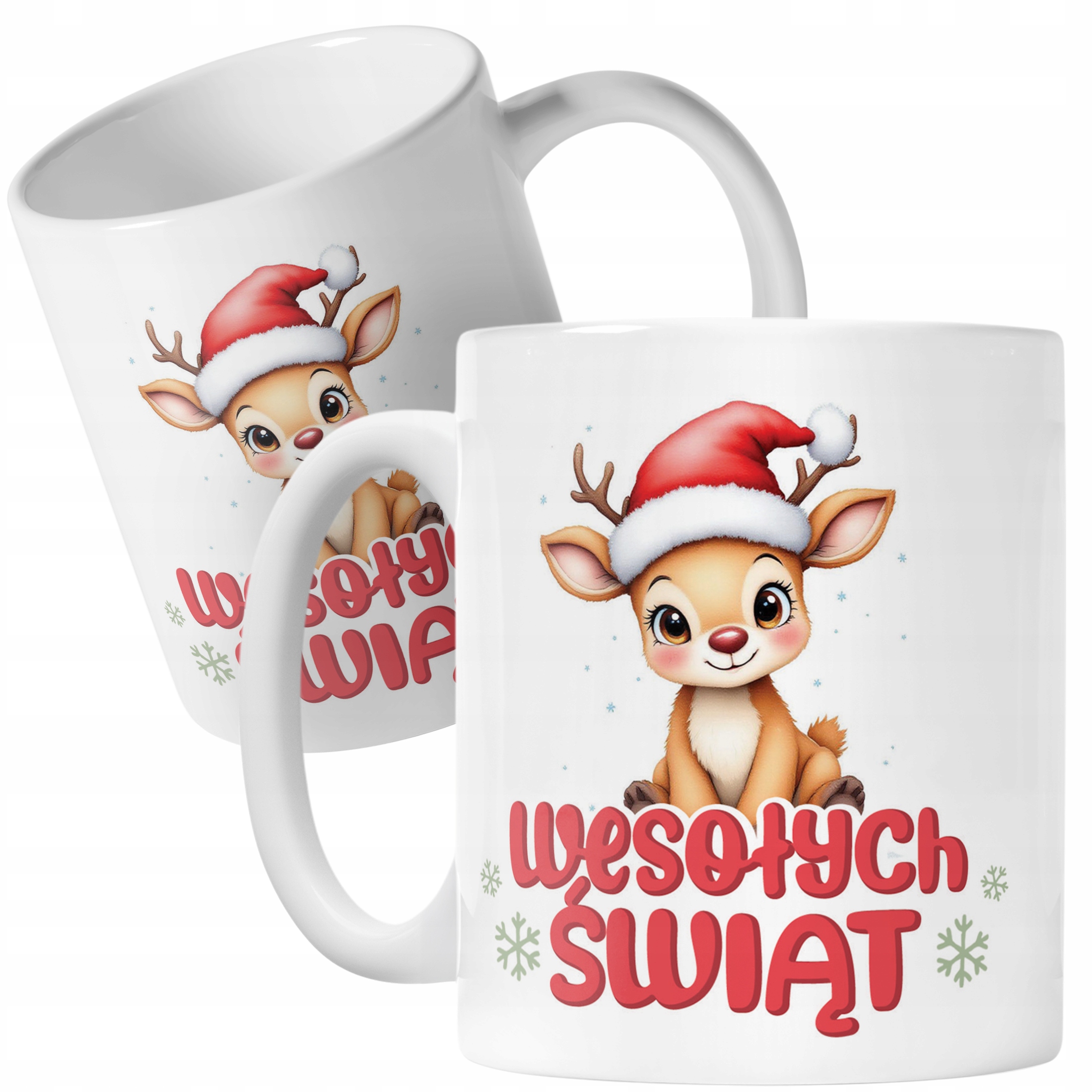 Kubek Ceramiczny Świąteczny Wesołych Świąt Boże Narodzenie Prezent