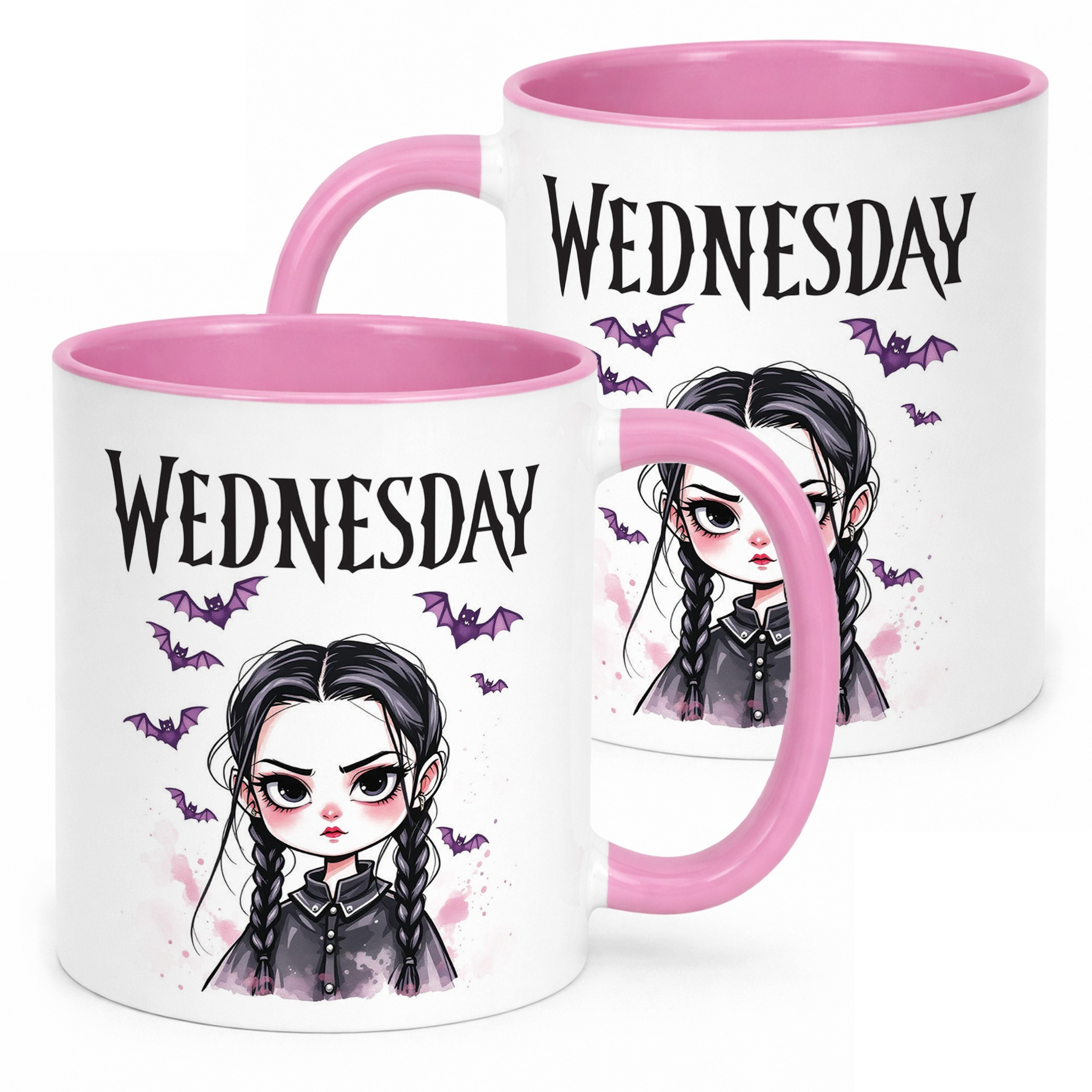 Kubek Różowy Nevermore Wednesday Addams Dla Fanów Prezent