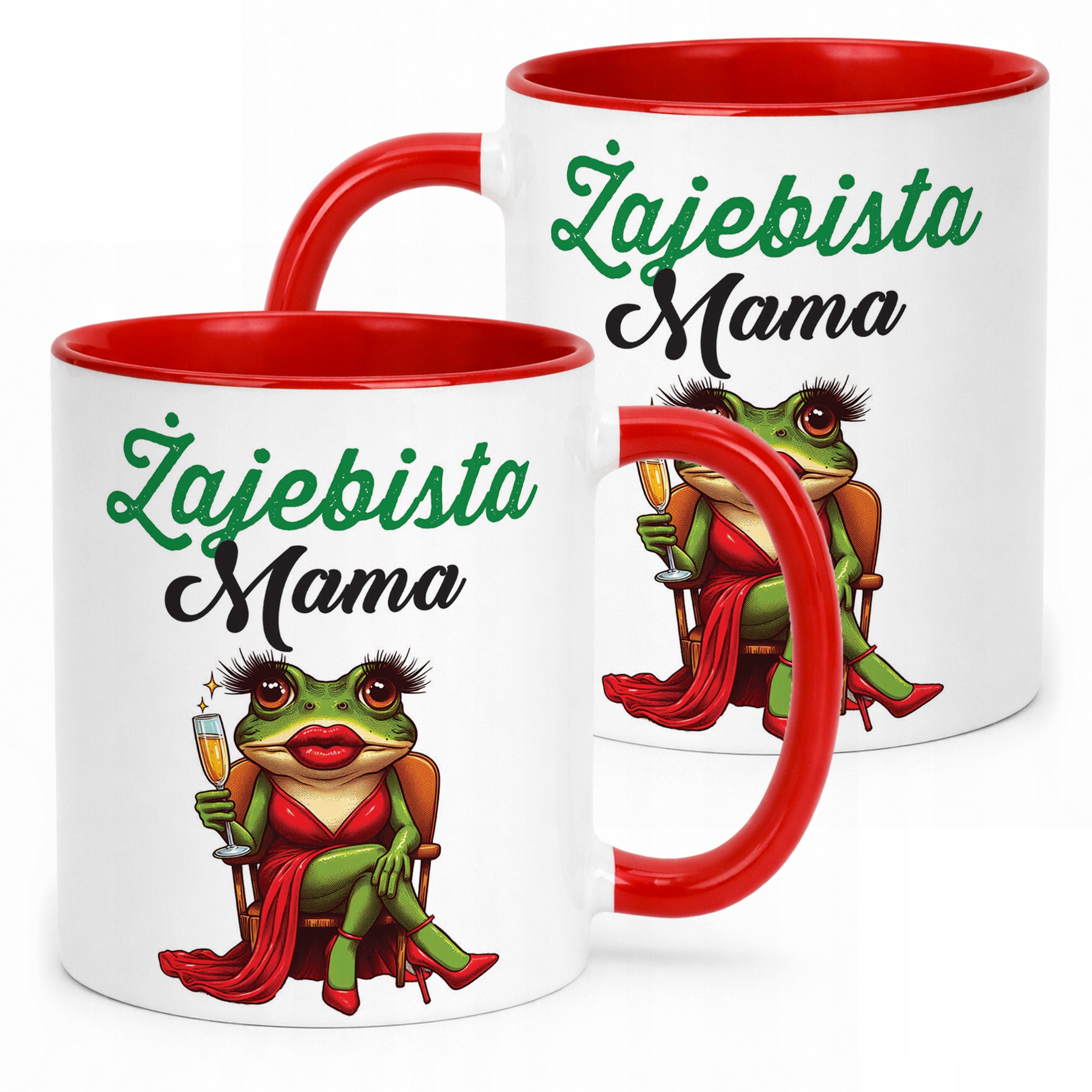 Kubek Czerwony Dzień Matki Dla Mamy Prezent Najlepsza Mama