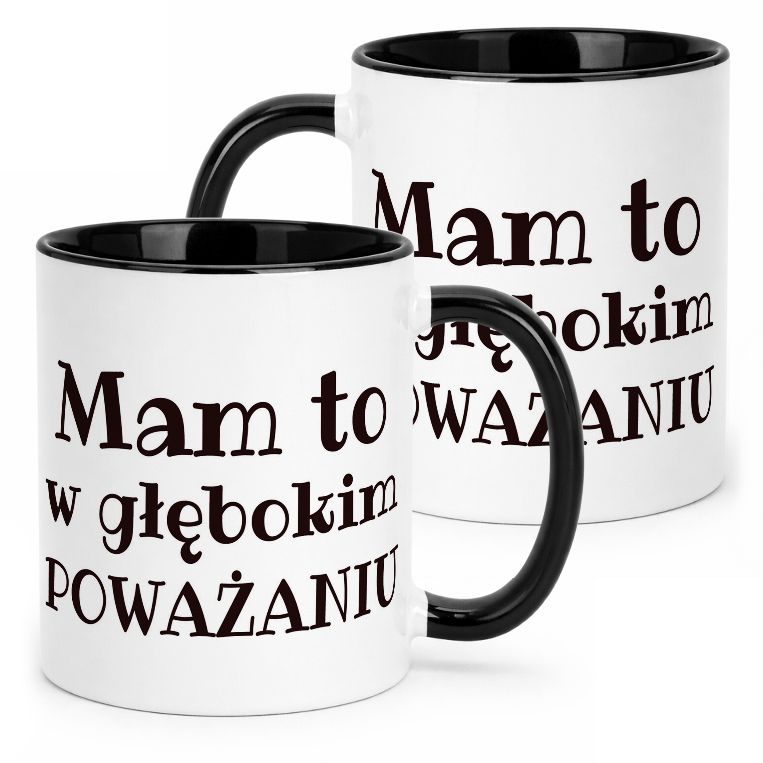 Kubek Czarny Mam To W Głębokim Poważaniu Zabawny Prezent