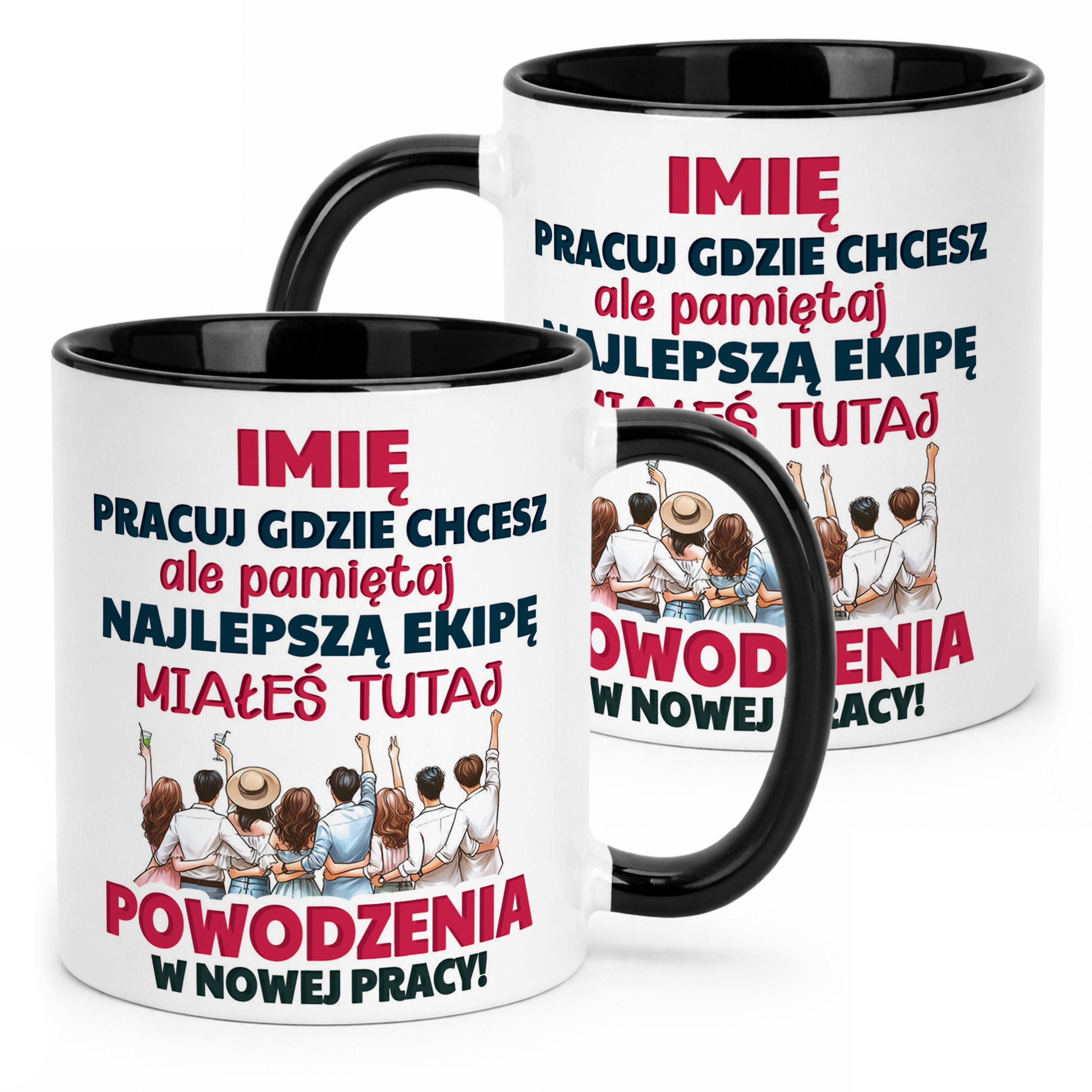 Kubek Czarny Personalizowany Pożeganie Odejście z Pracy Prezent