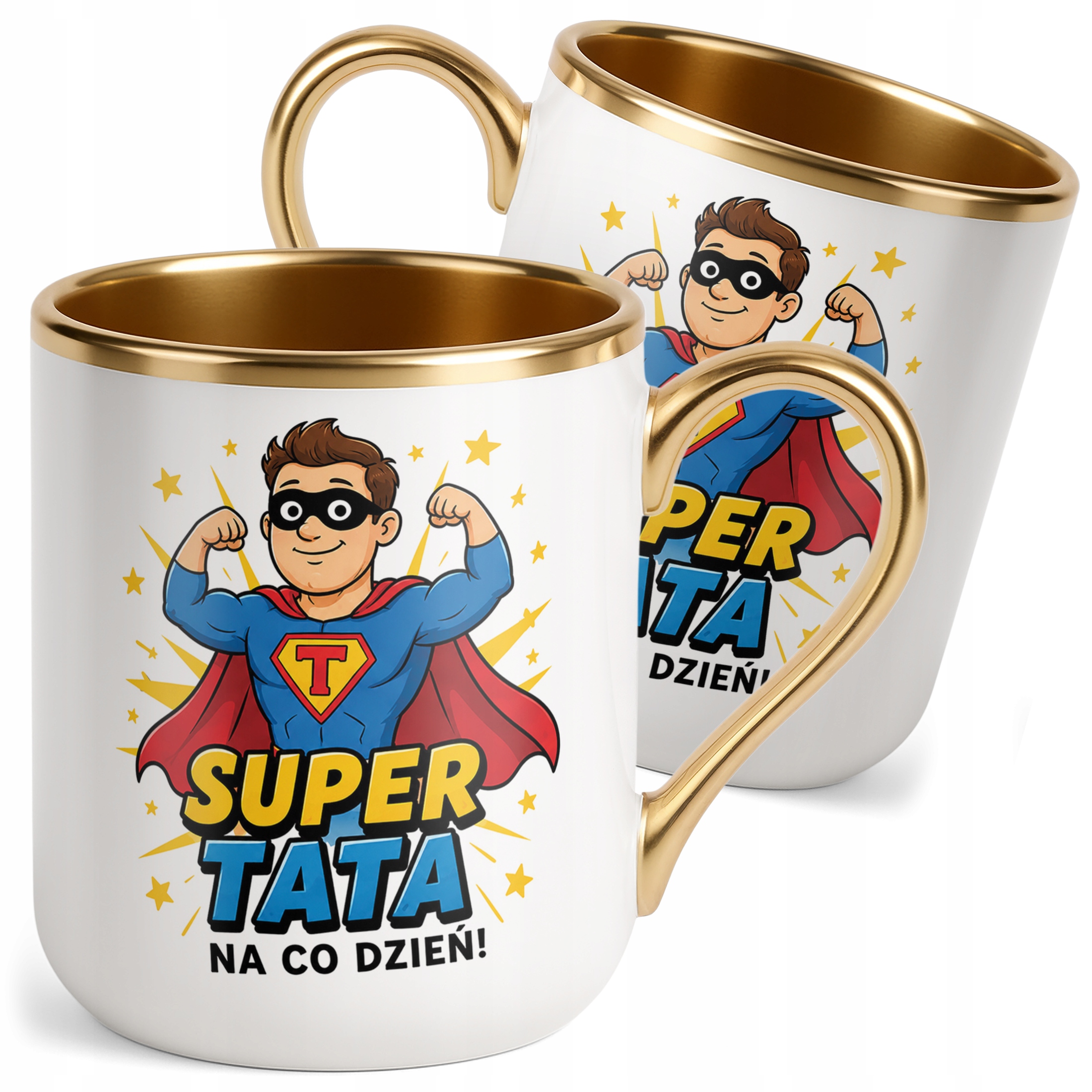 Kubek Premium Złoty upominek dla taty prezent na Dzień Ojca