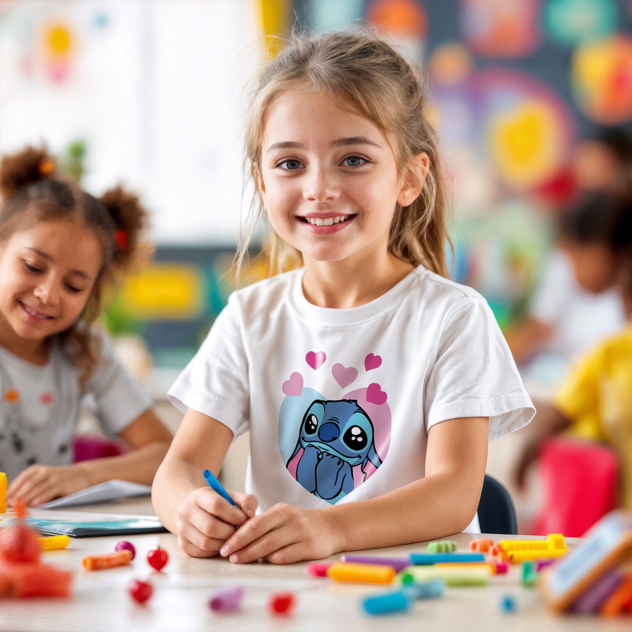 Koszulka biała dziecięca Stitch Lilo i Stich Dla Fanów